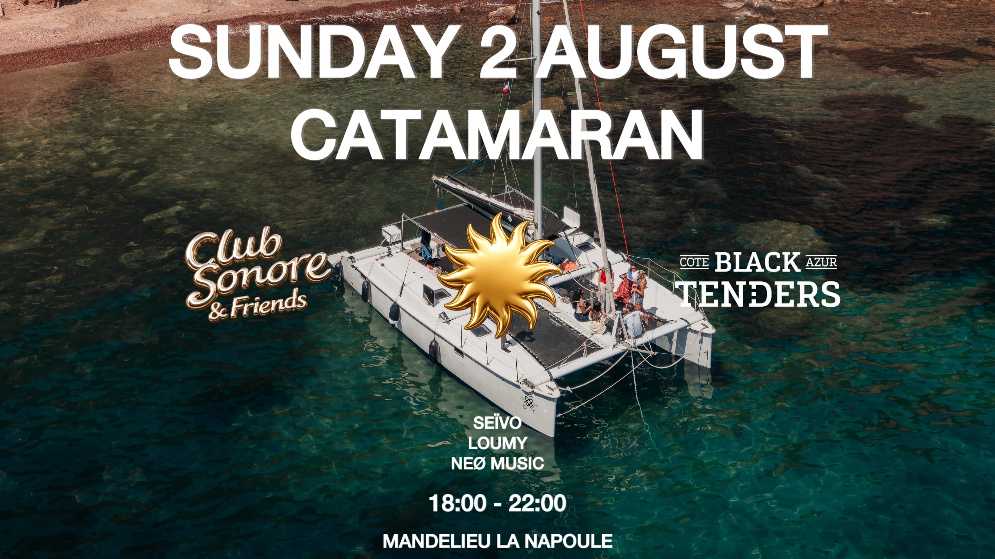 Catamaran -- Club Sonore & Family -- Sunday 2 August Cover
