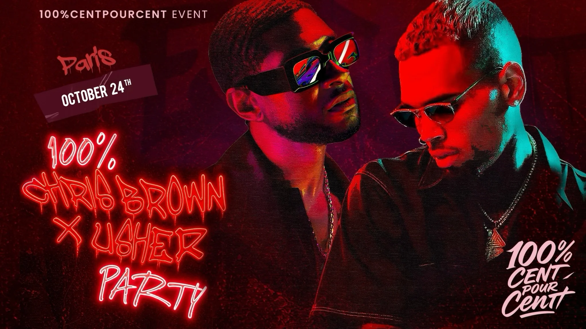 100% Cb X Usher Party Cover