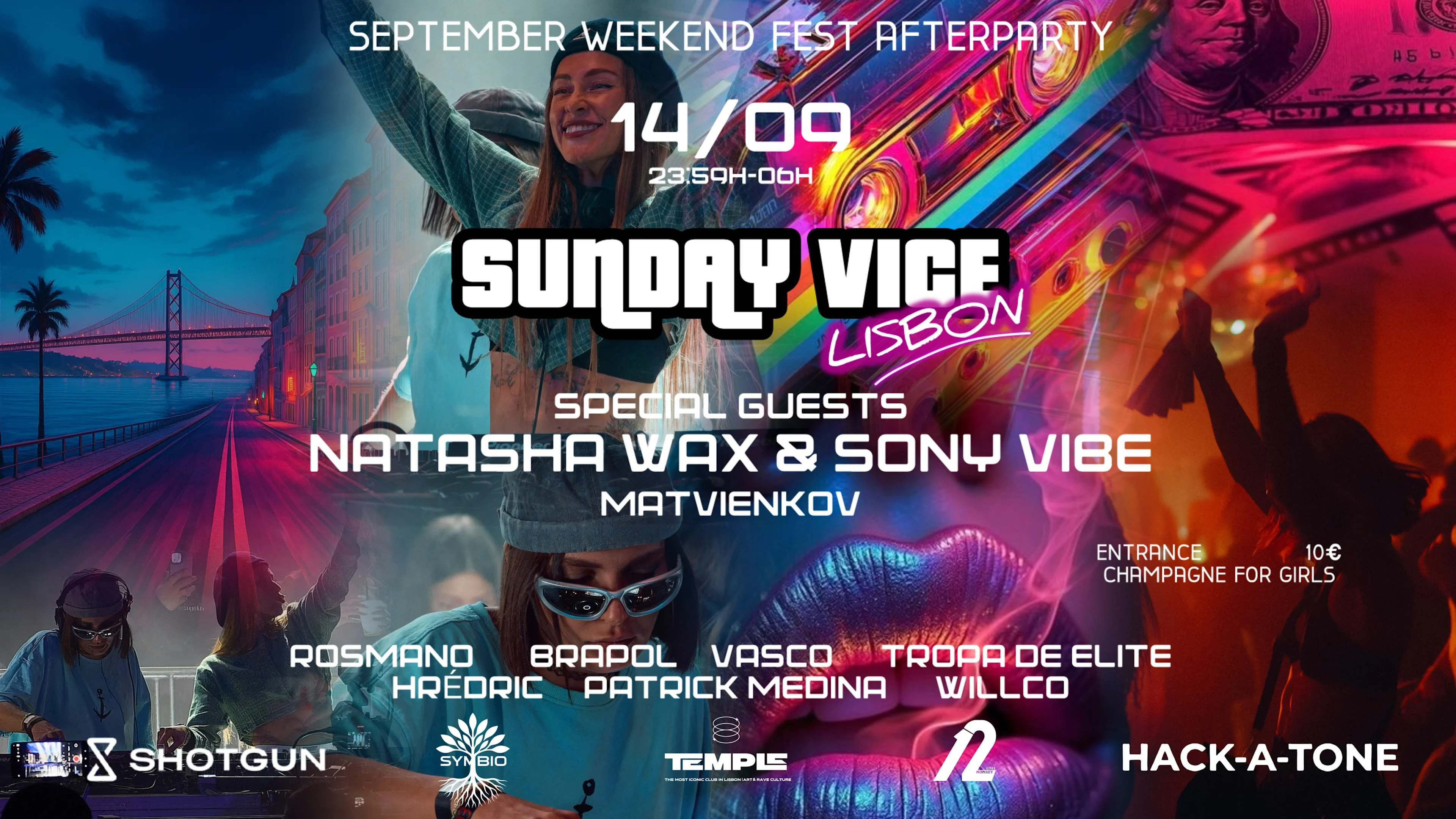 Sunday Vice 14sep Afterparty September Weekend Fest Cover
