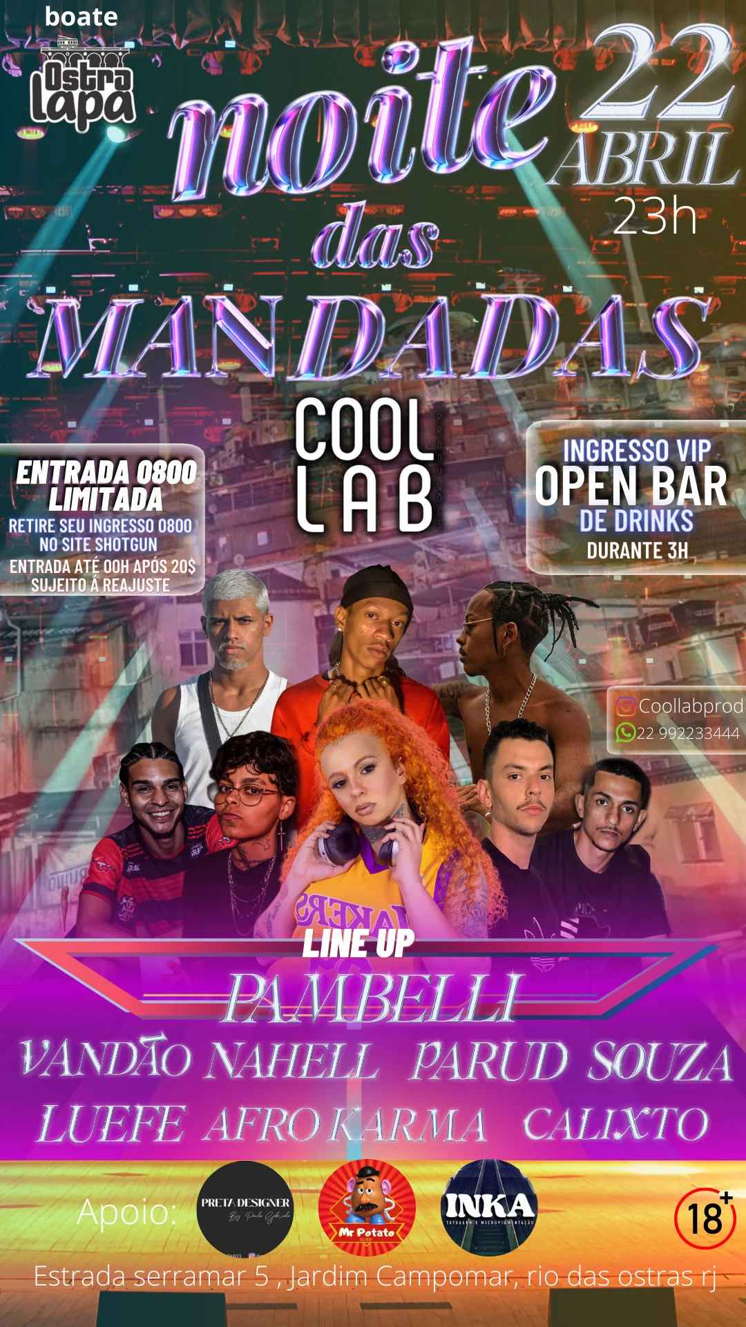 Noite Das Mandadas 22.04 Cover