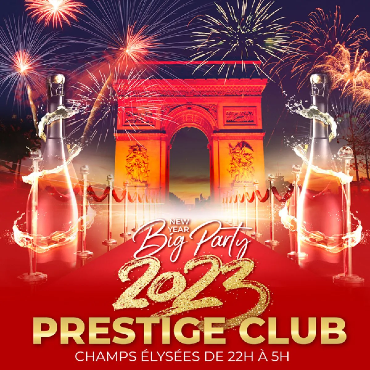 Prestige New Year Club Champs-Élysees Big Party Paris 2023  Cover