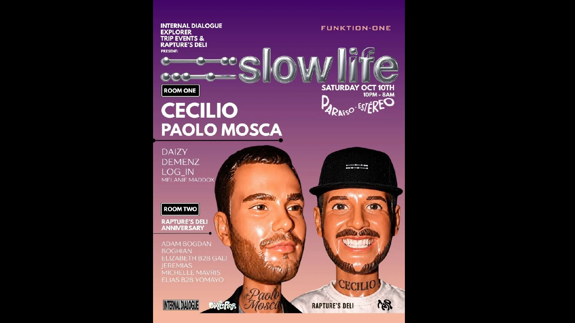 Slow Life W/Cecilio & Paolo Mosca+Rapture's Deli Anniversary Cover