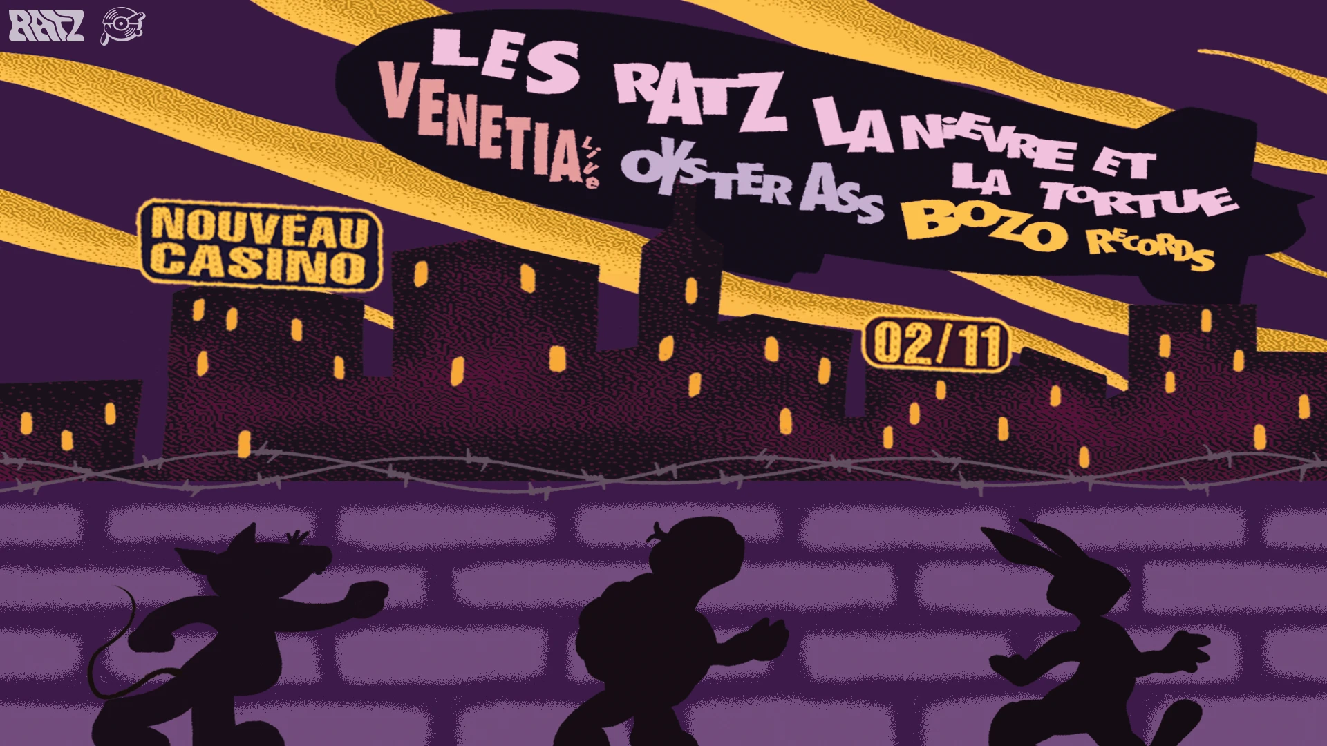Les Ratz X Ln&Lt W/ Venetia (Live), Bozo Records, Oyster Ass Cover