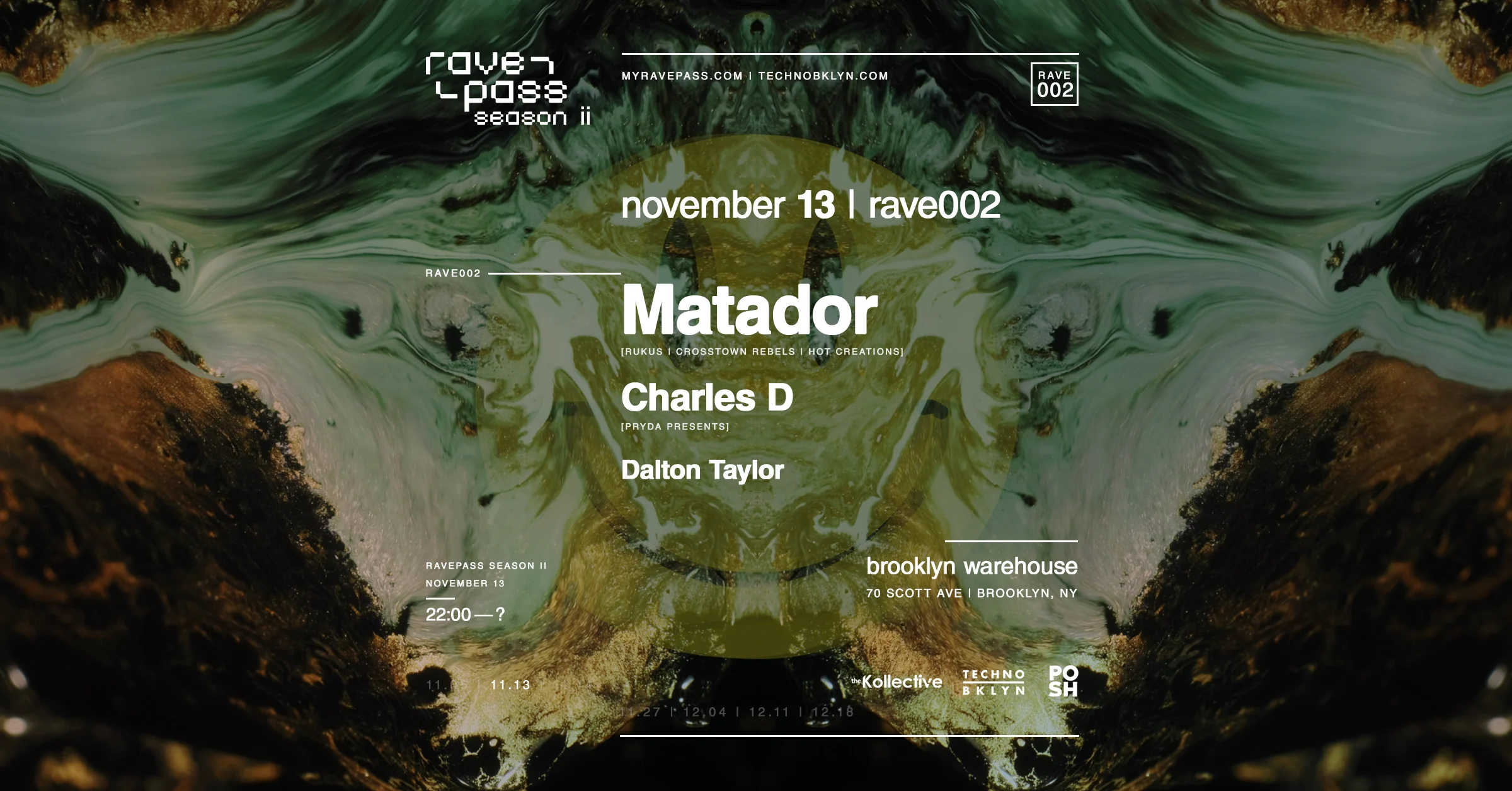 Techno Brooklyn: Matador, Charles D, Dalton Taylor Cover