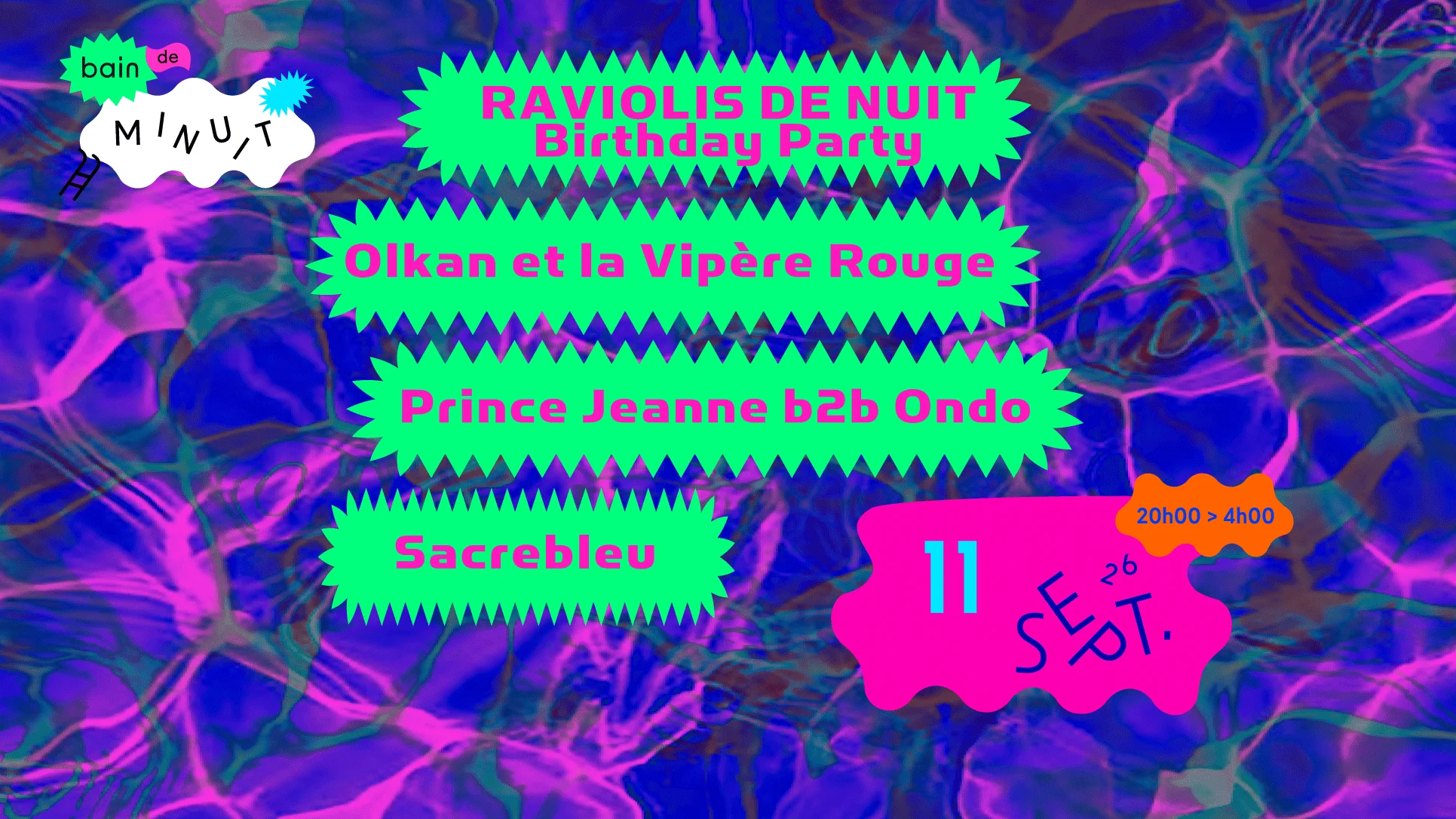 Bain De Minuit : Raviolis De Nuit Cover
