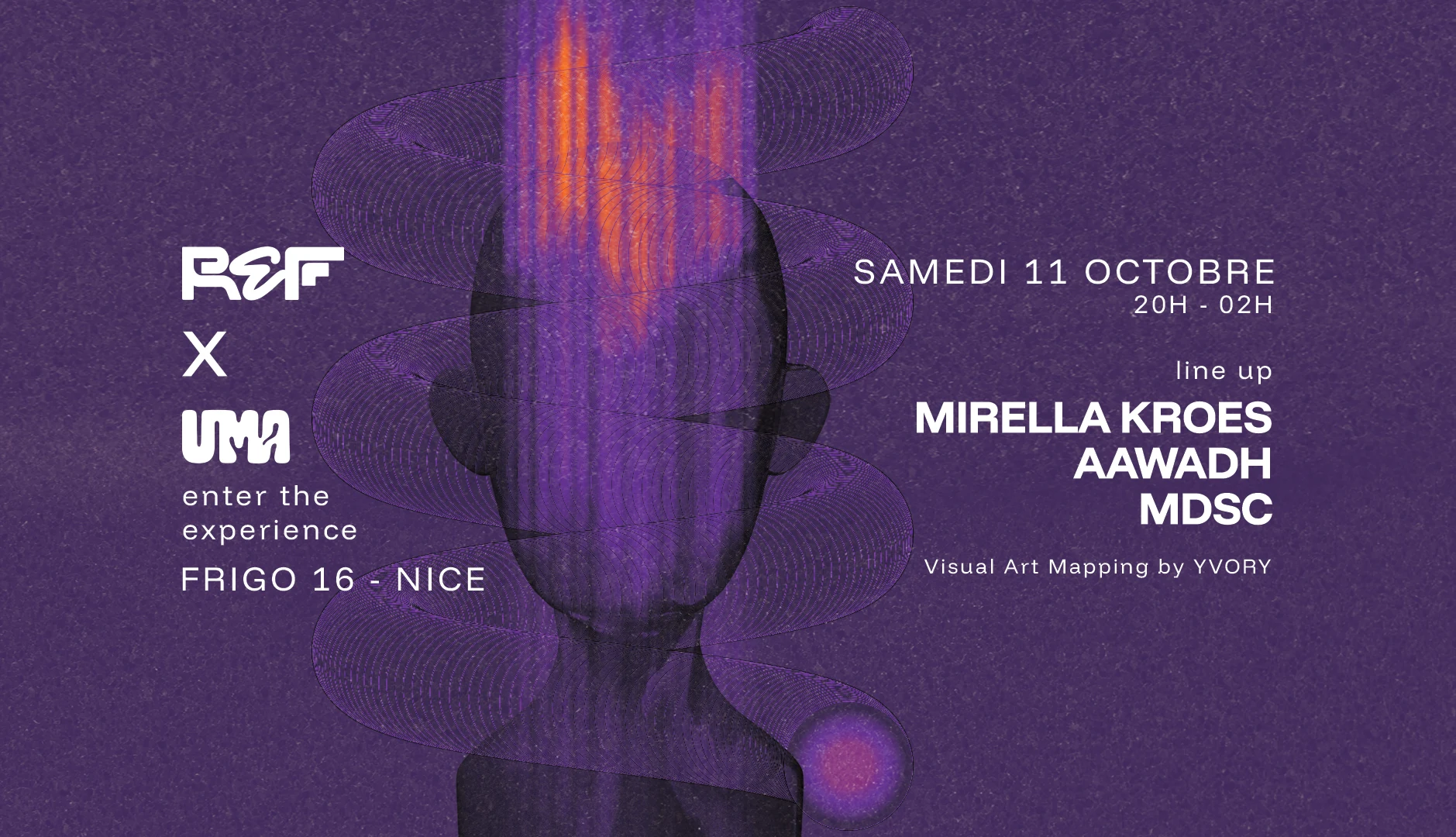 Ref Invite Uma / Sam. 11 Oct. 2025 @Frigo 16 Cover