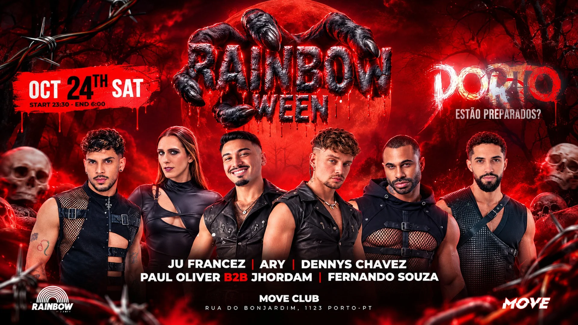Rainbow Ween - Halloween Porto Cover