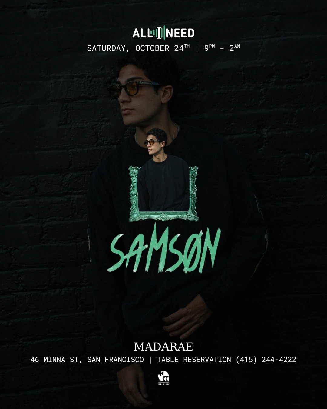 Samson (Tech & Afro House) At Madarae Nightclub Cover