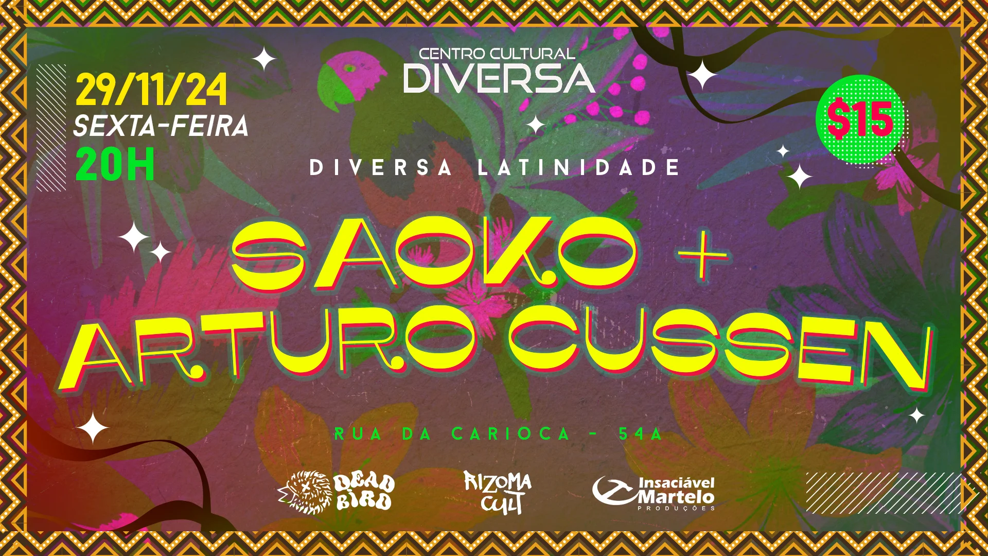 Diversa Latinidade: Saoko + Arturo Cussen Cover
