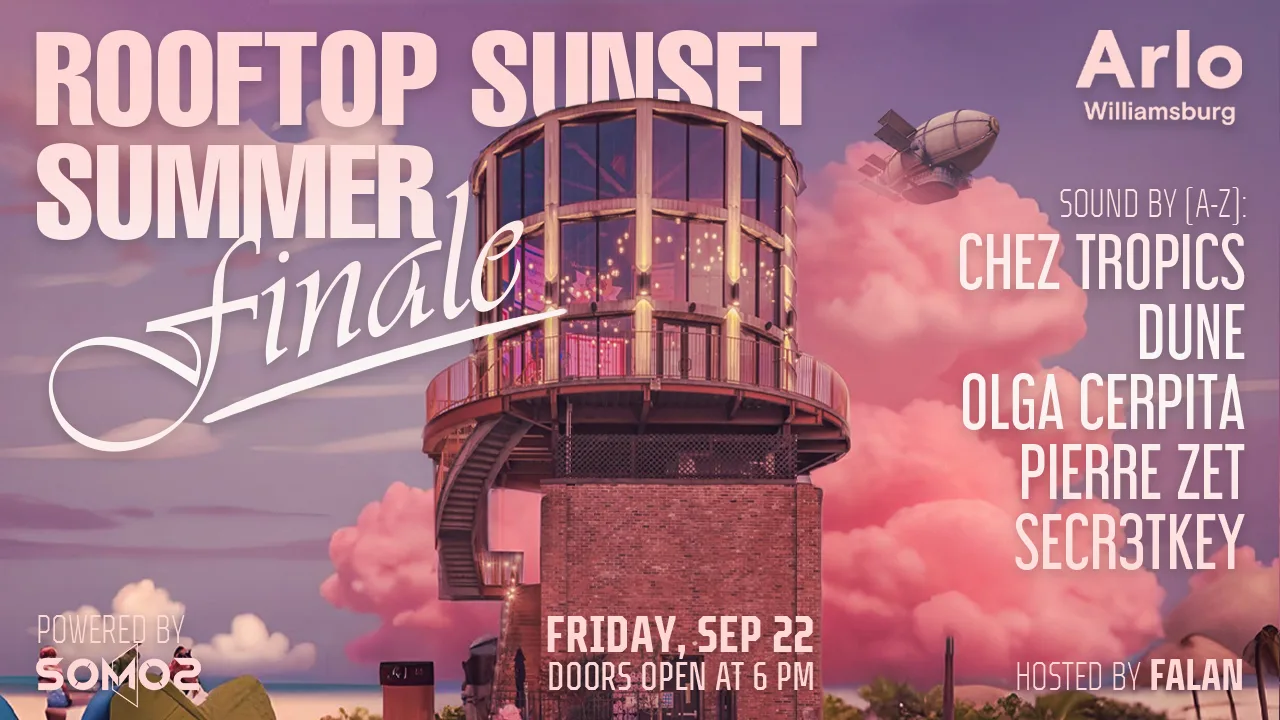 Rooftop Sunset Summer Finale - Arlo Williamsburg Cover
