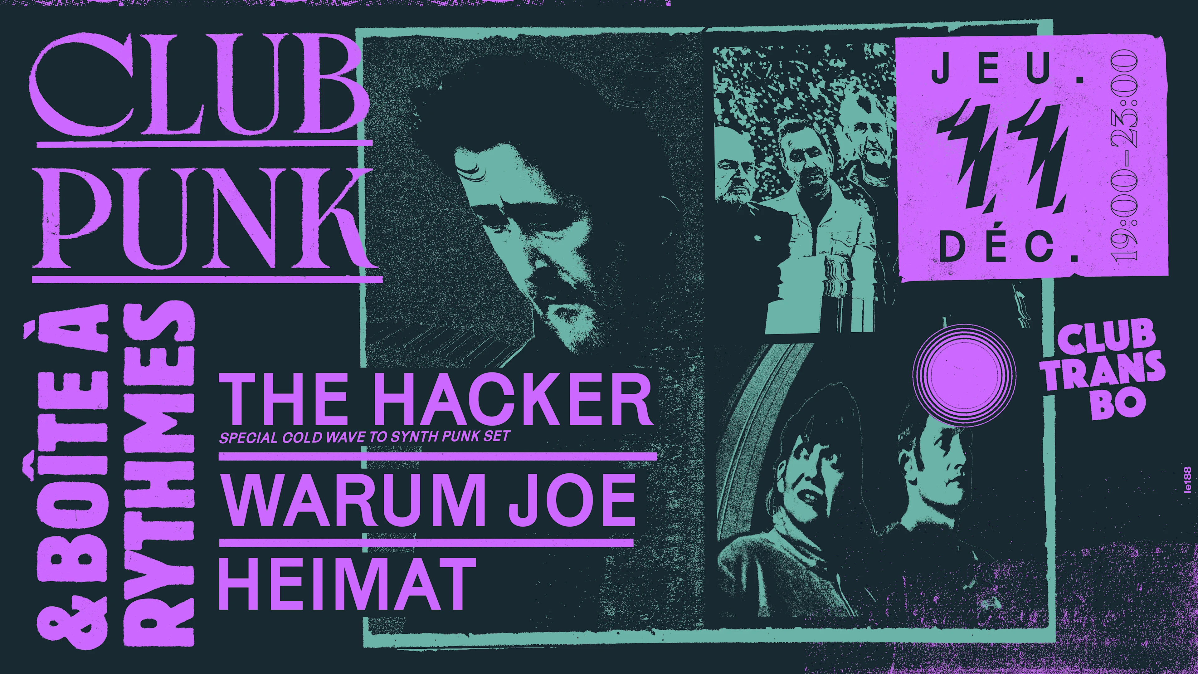 Club Punk & Boîte À Rythmes : The Hacker, Warum Joe, Heimat Cover
