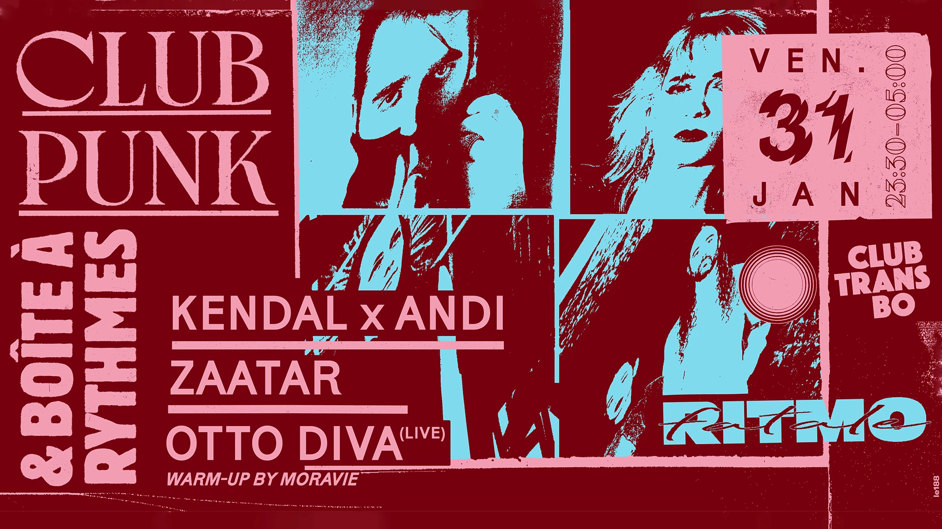 Club Punk & Boîte À Rythmes X Ritmo Fatale : Label Night Cover
