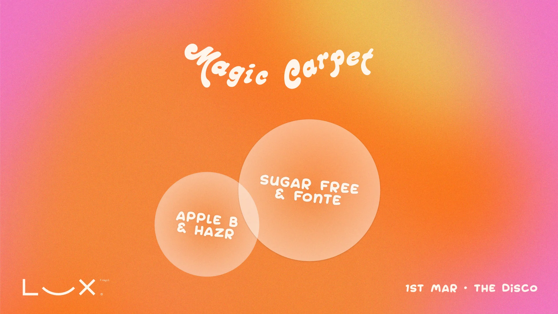 Magic Carpet With Sugar Free & Fonte Cover