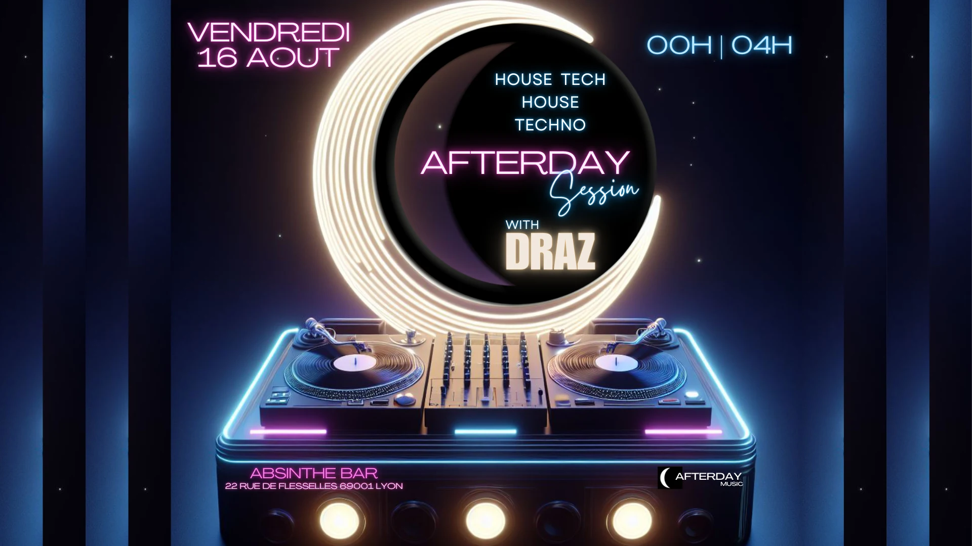 Afterday Session - Tech House & Techno W/ Draz - Gratuit Cover