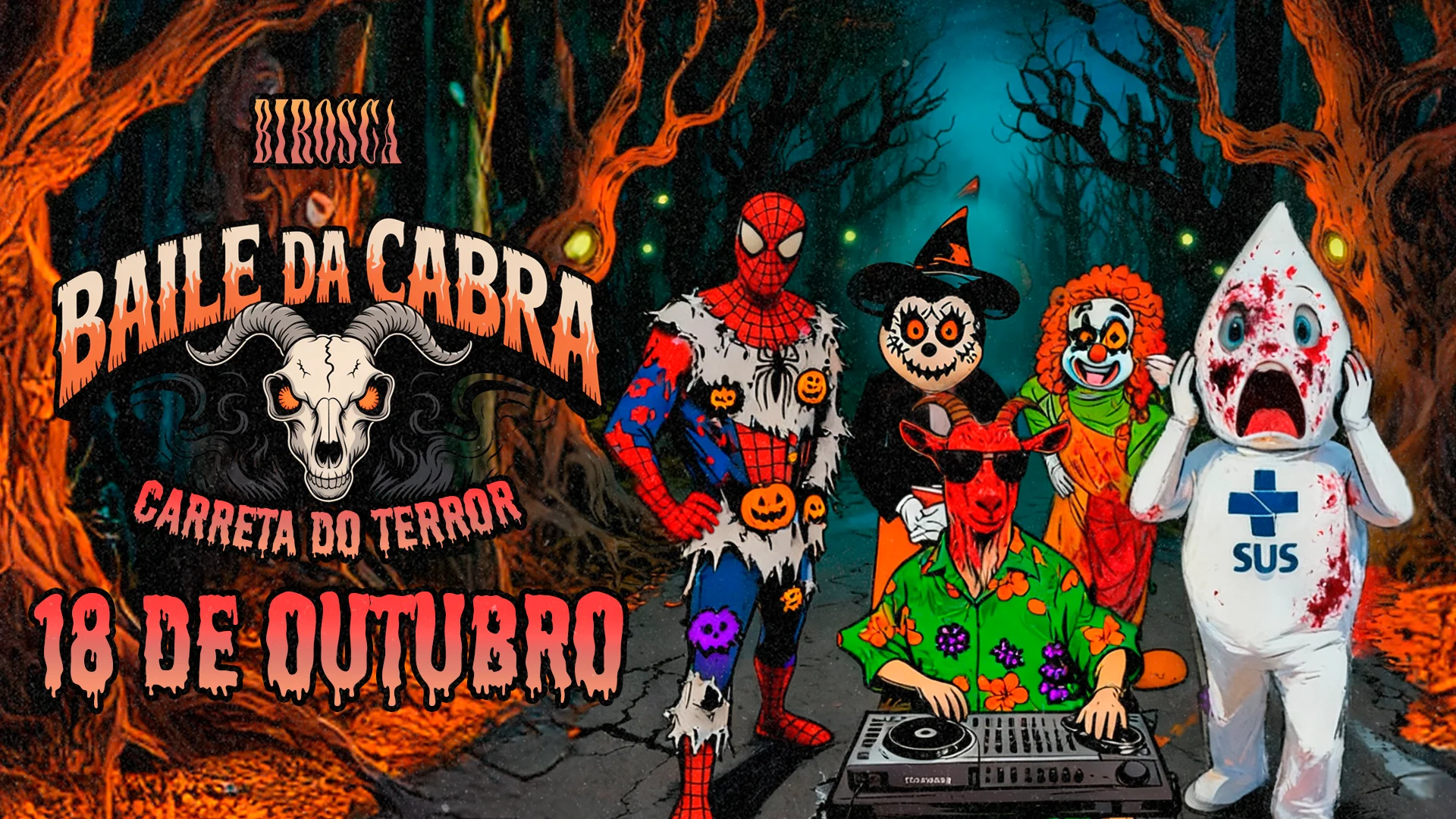 18/10: Baile Da Cabra: Carreta Do Terror Cover
