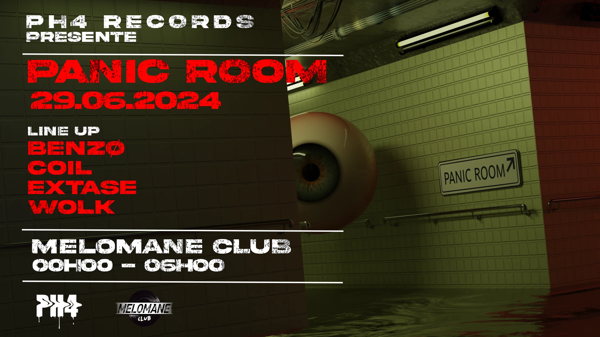 Ph4 Records Présente : Panic Room Cover
