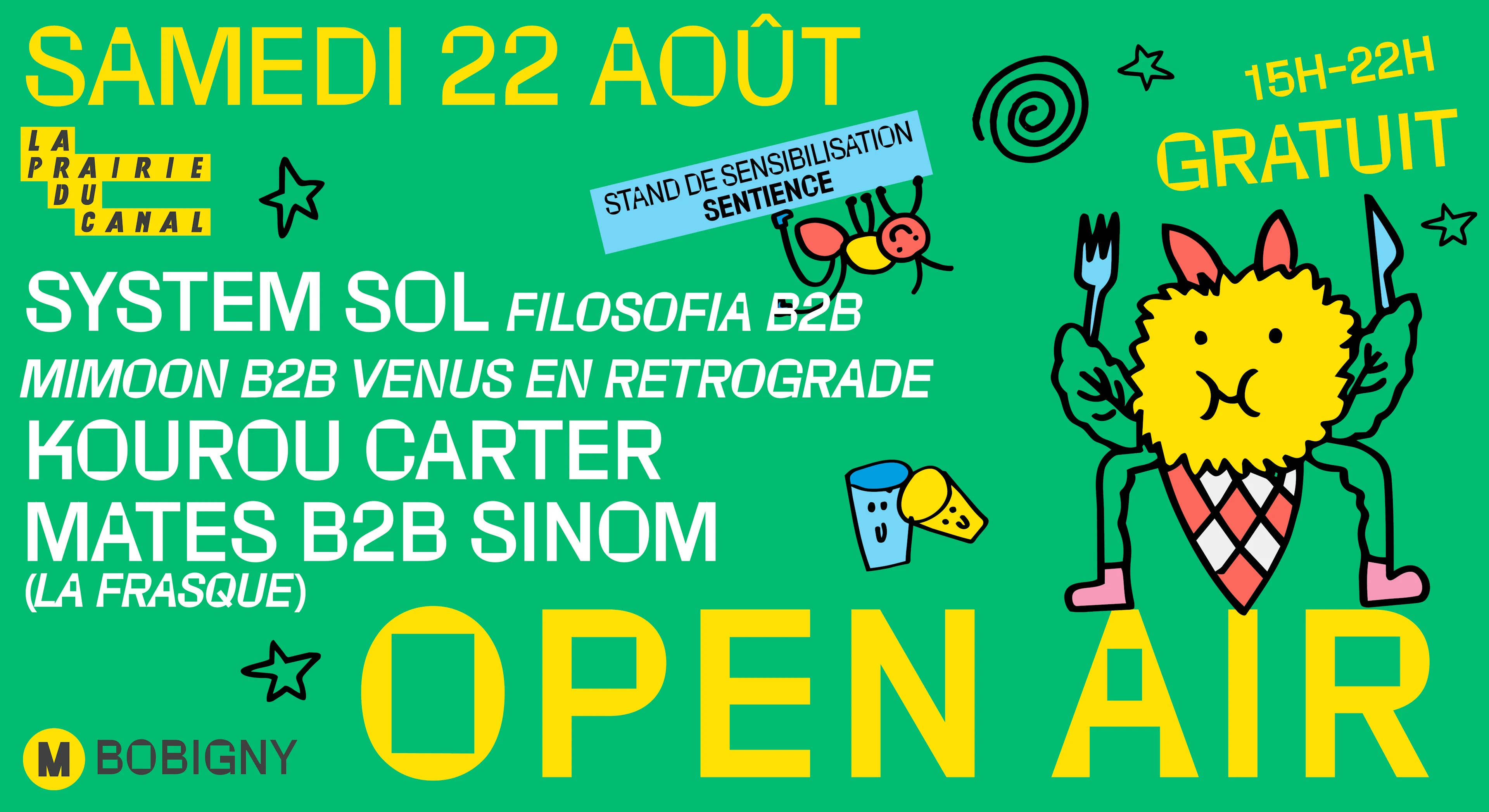 Open Air - System Sol, Kourou Carter, Mates B2b Sinom Cover