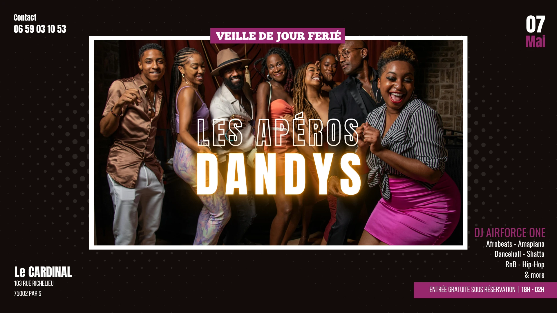 Les Apéros Dandys - Veille De Jour Férié | Afro Afterwork Cover