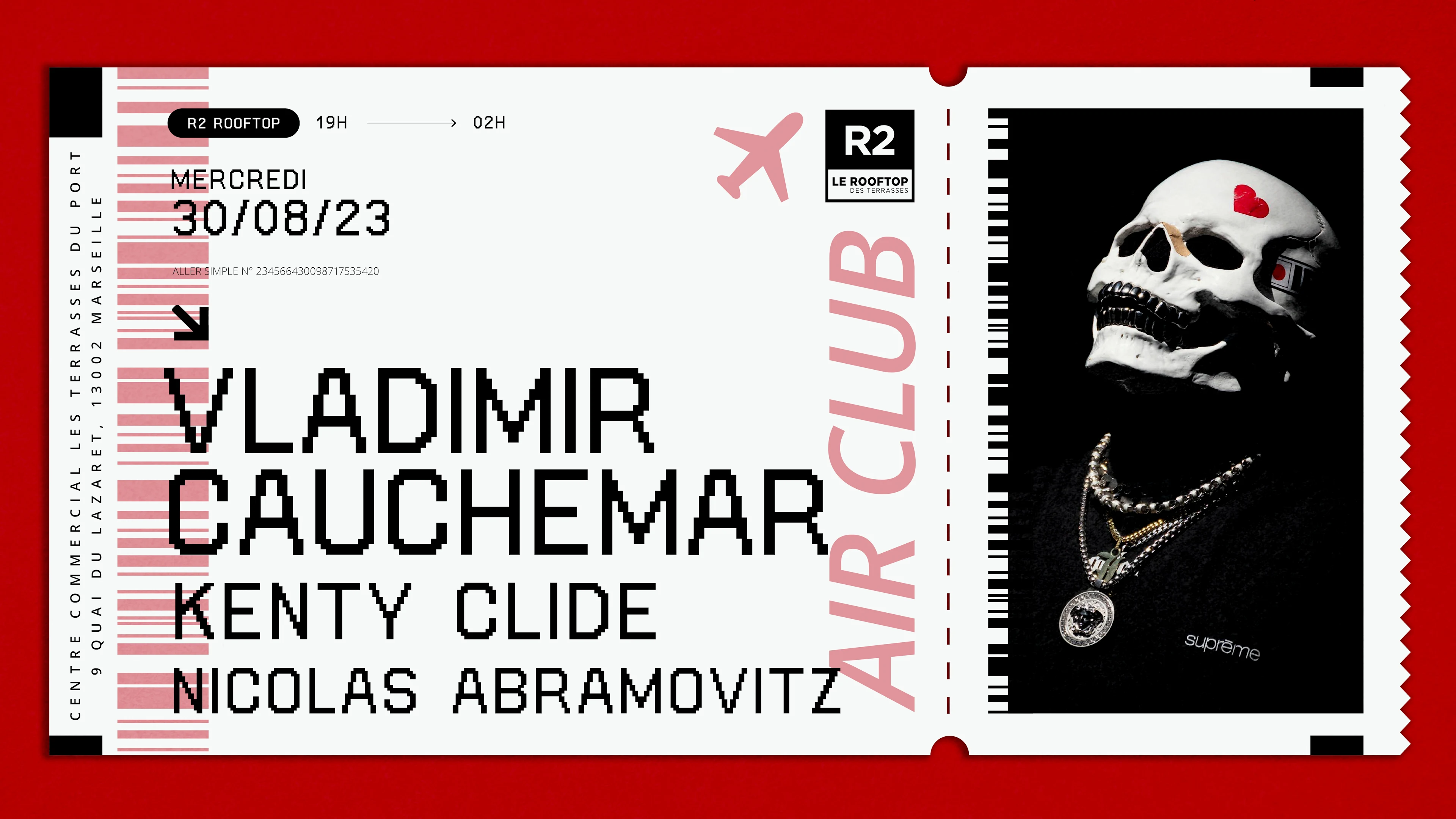 R2 I Le Rooftop X Air Club : Vladimir Cauchemar 30.08 Cover