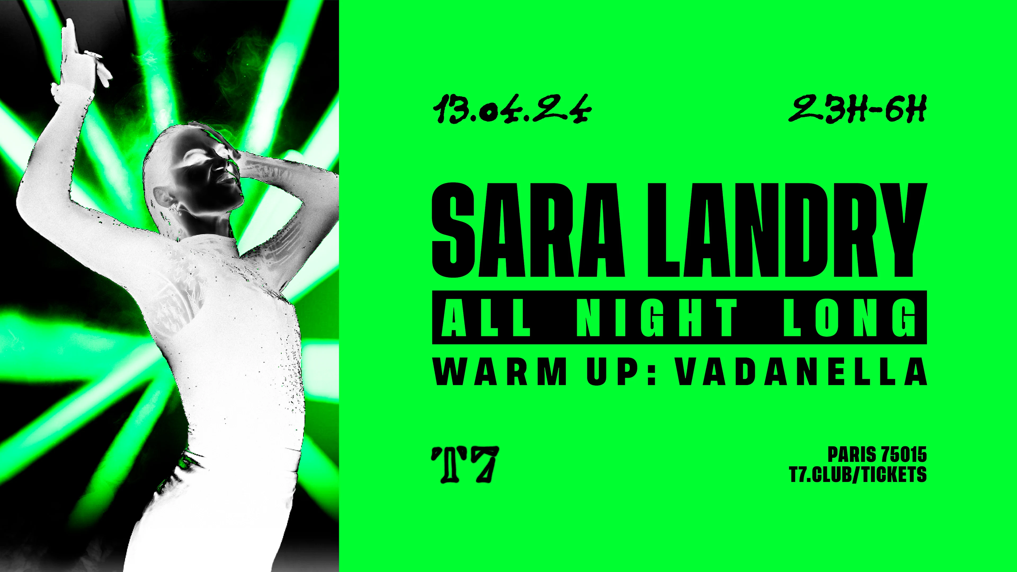 T7 : Sara Landry All Night Long Cover