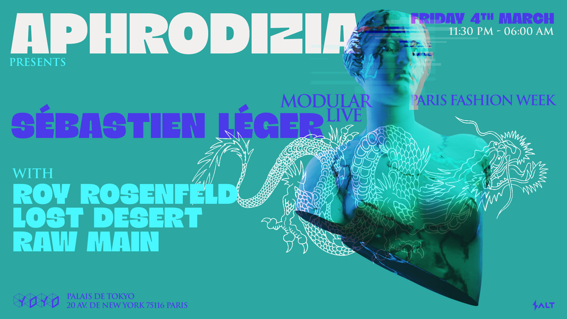 Aphrodizia Presents : Sébastien Léger Modular Live - Pfw Cover