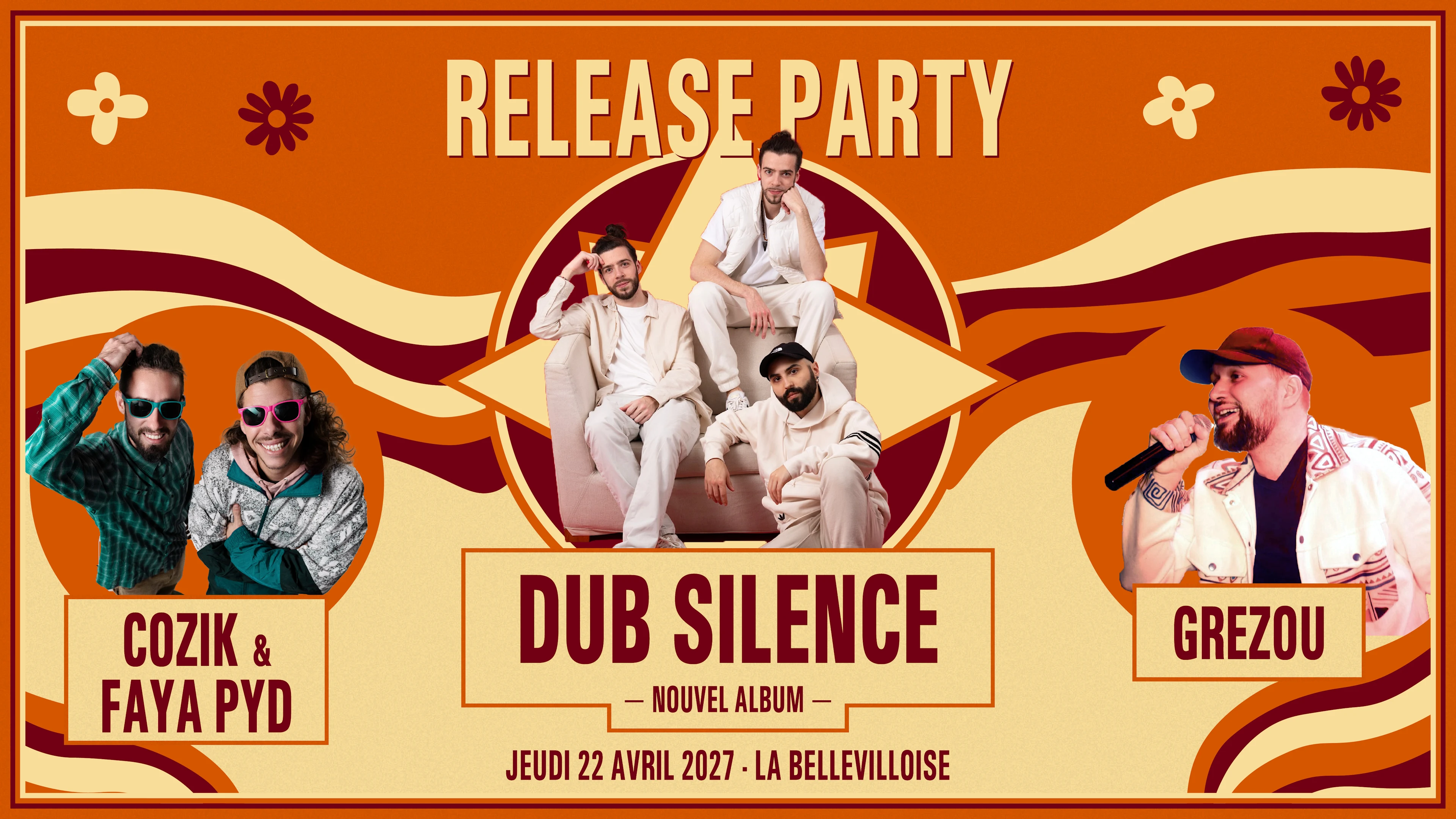 Release Party - Dub Silence + Cozik & Faya Pyd + Grezou Cover