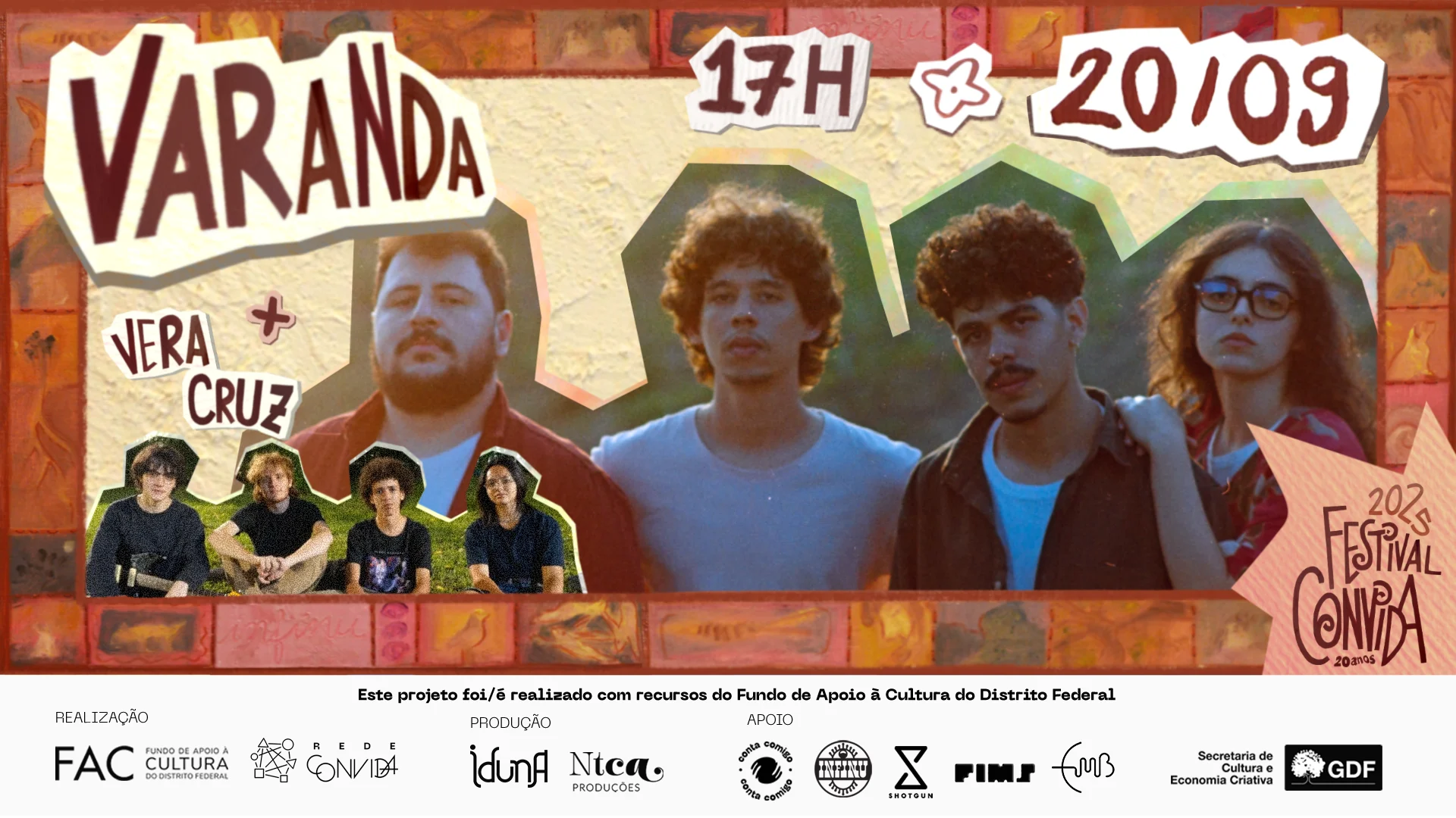 Festival Convida Apresenta Varanda (Mg) + Vera Cruz Cover