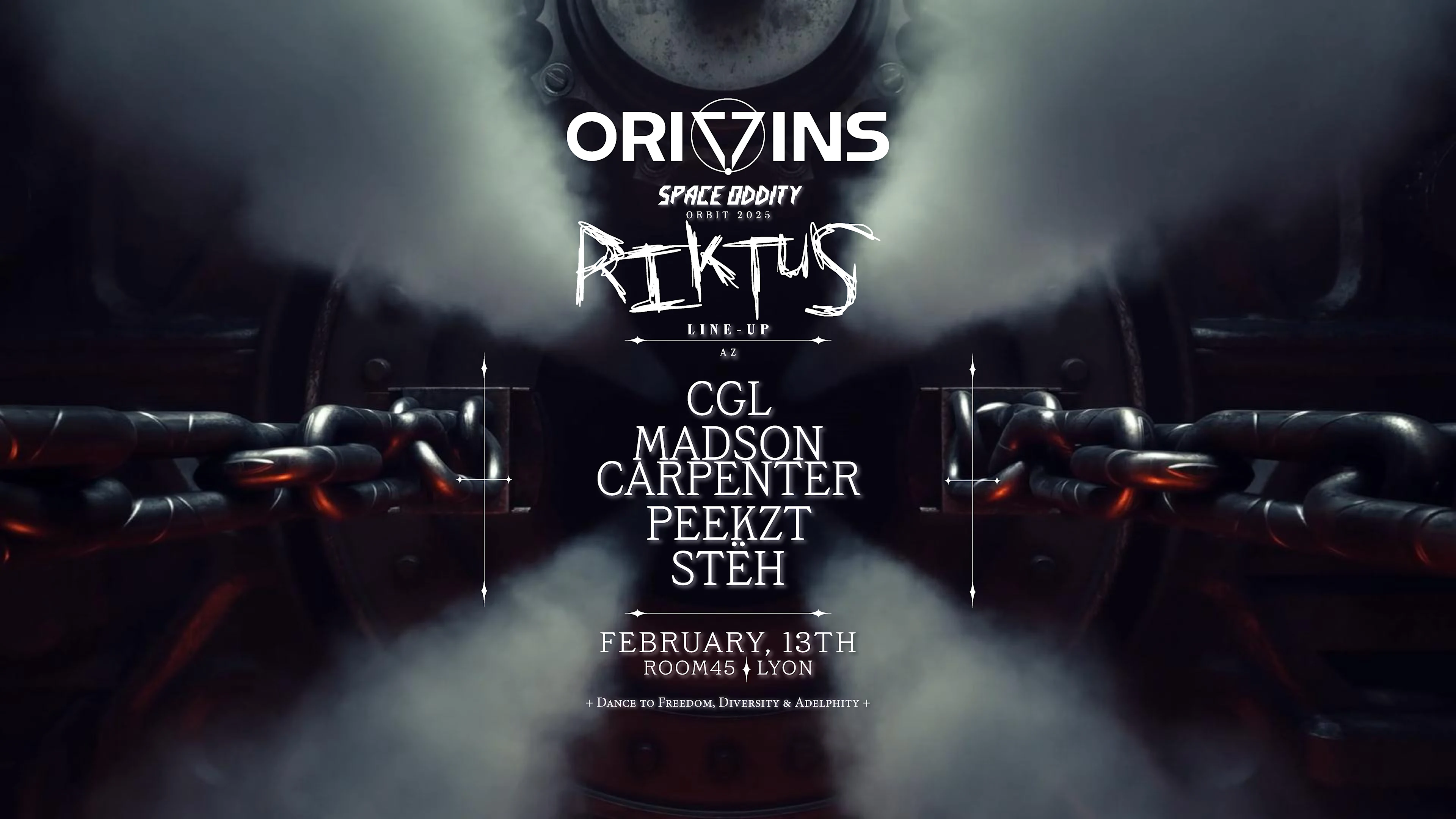 Origins Space Oddity Invite Riktus Cover