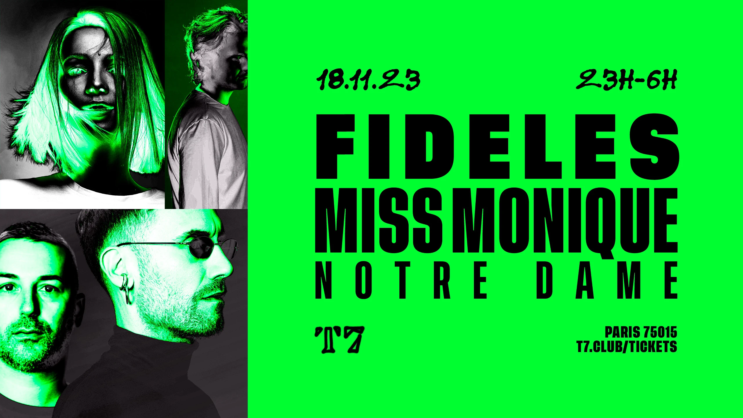 T7 : Fideles, Miss Monique, Notre Dame Cover