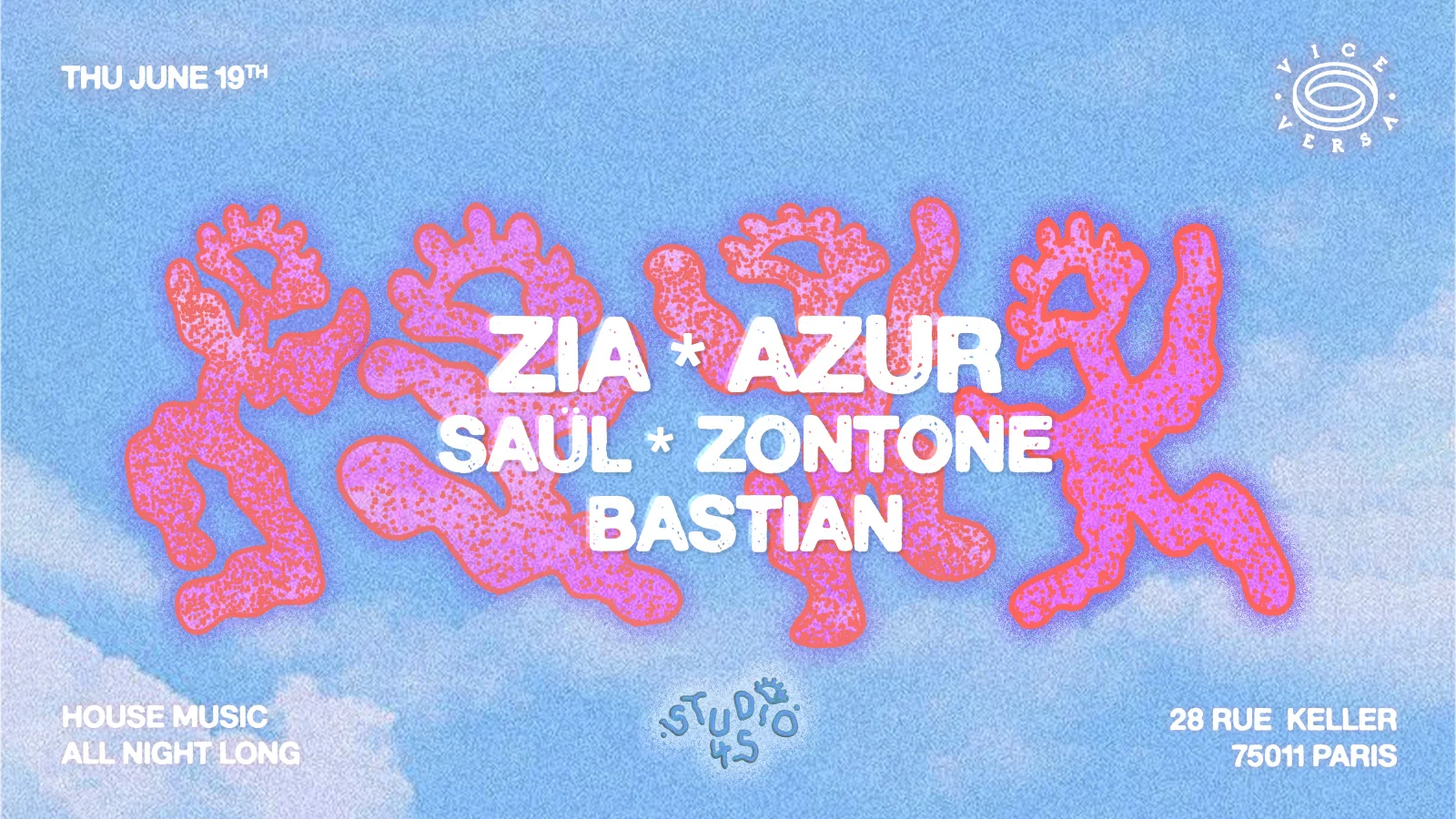 Zia, Azur, Saül, Zontone & Bastian @ Vice Versa Cover