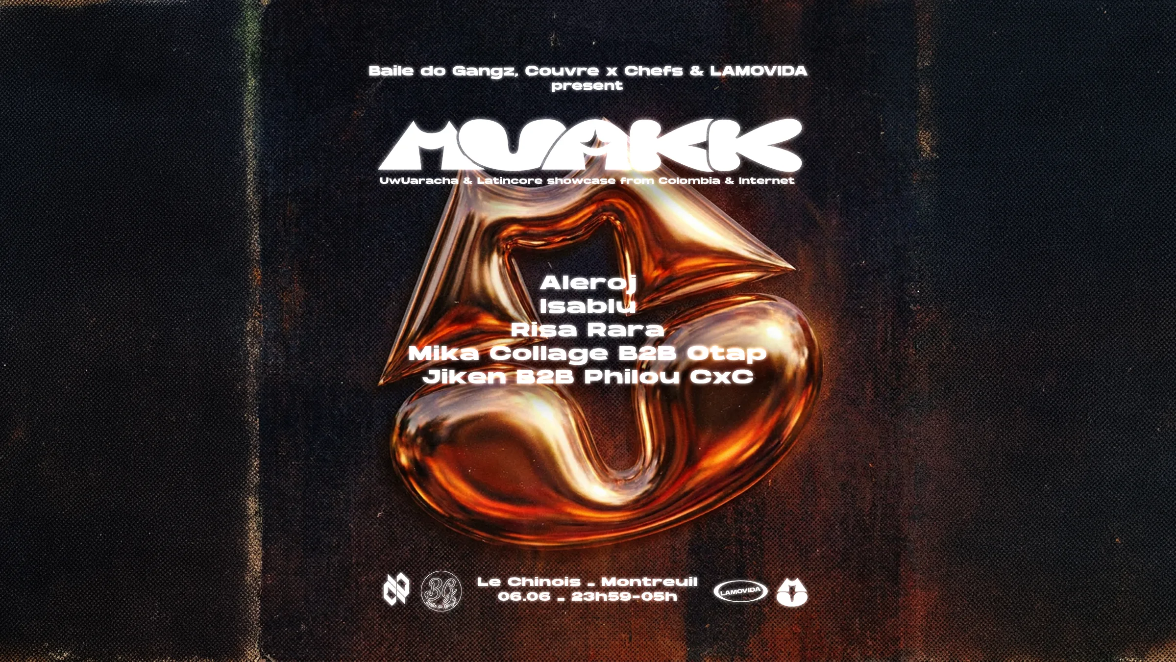 Muakk Showcase + Risa Rara By Bdg // CXC // Lamovida Cover