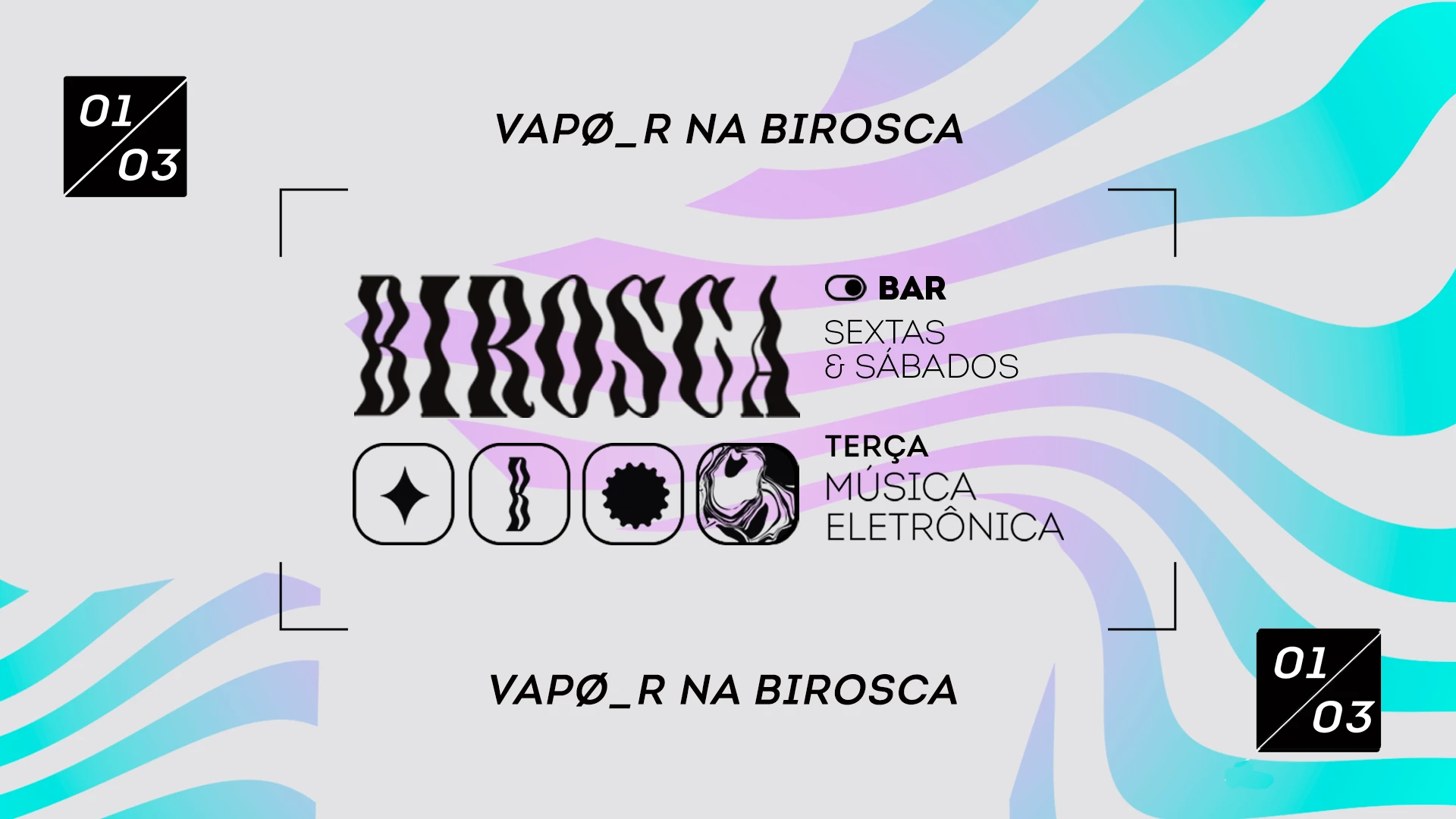 Vapø_R  Na Birosca: Terça, 01/03  Cover