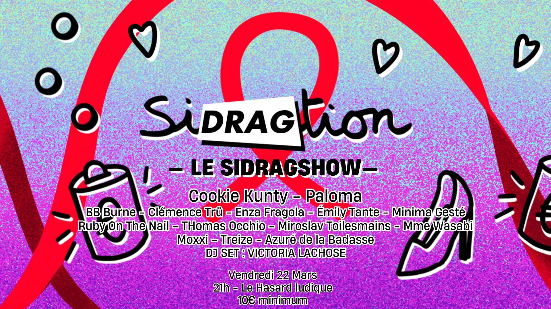 Le Sidragshow, Event Caritatif Au Profit De Sidaction Cover