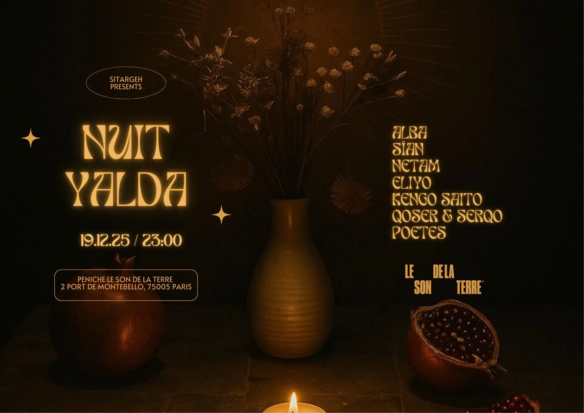 La Nuit De Yalda Par Sitargeh Cover