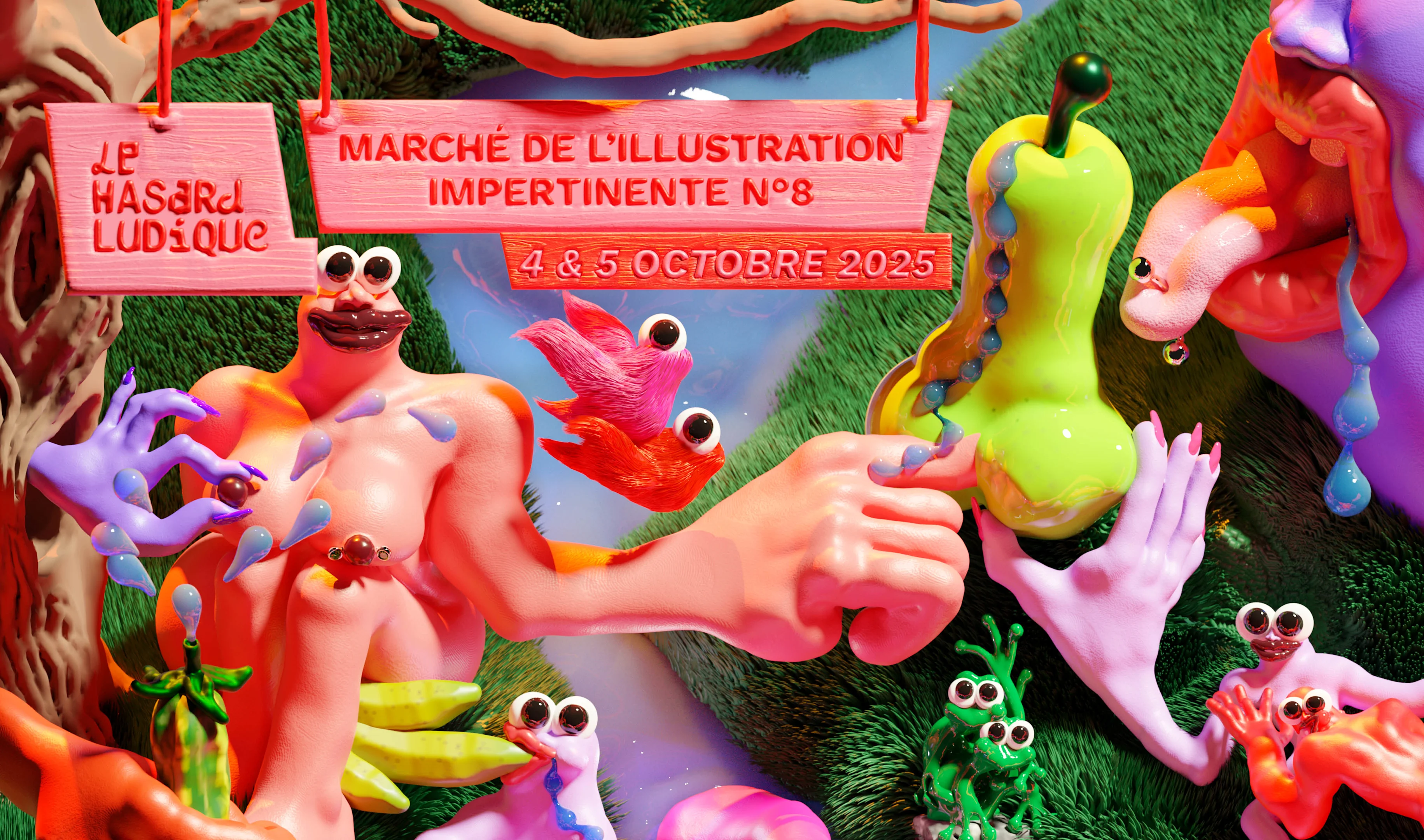 Le Bal Des Pxtes – Marché De L'illustration Impertinente Cover