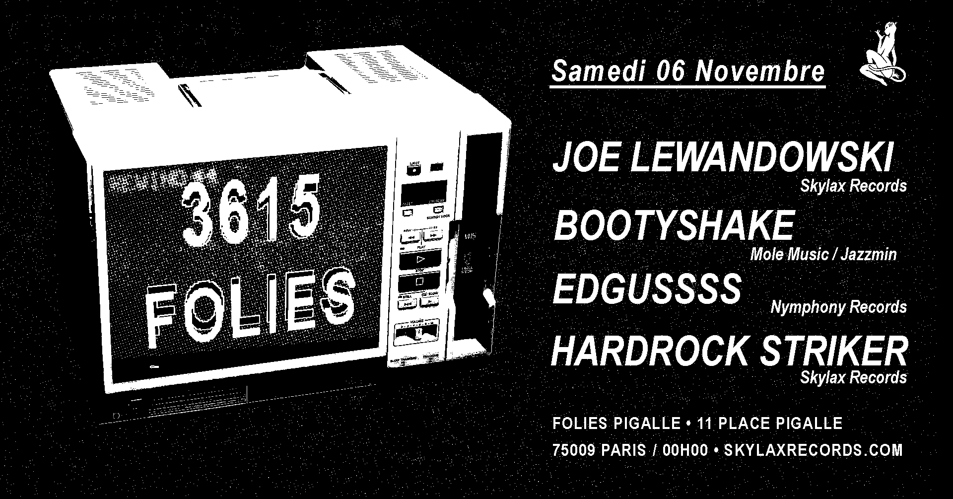 3615 Folies W/ Joe Lewandowski, Hardrock Striker, 𝕰𝖉𝖌𝖚𝖘𝖘𝖘𝖘 Cover