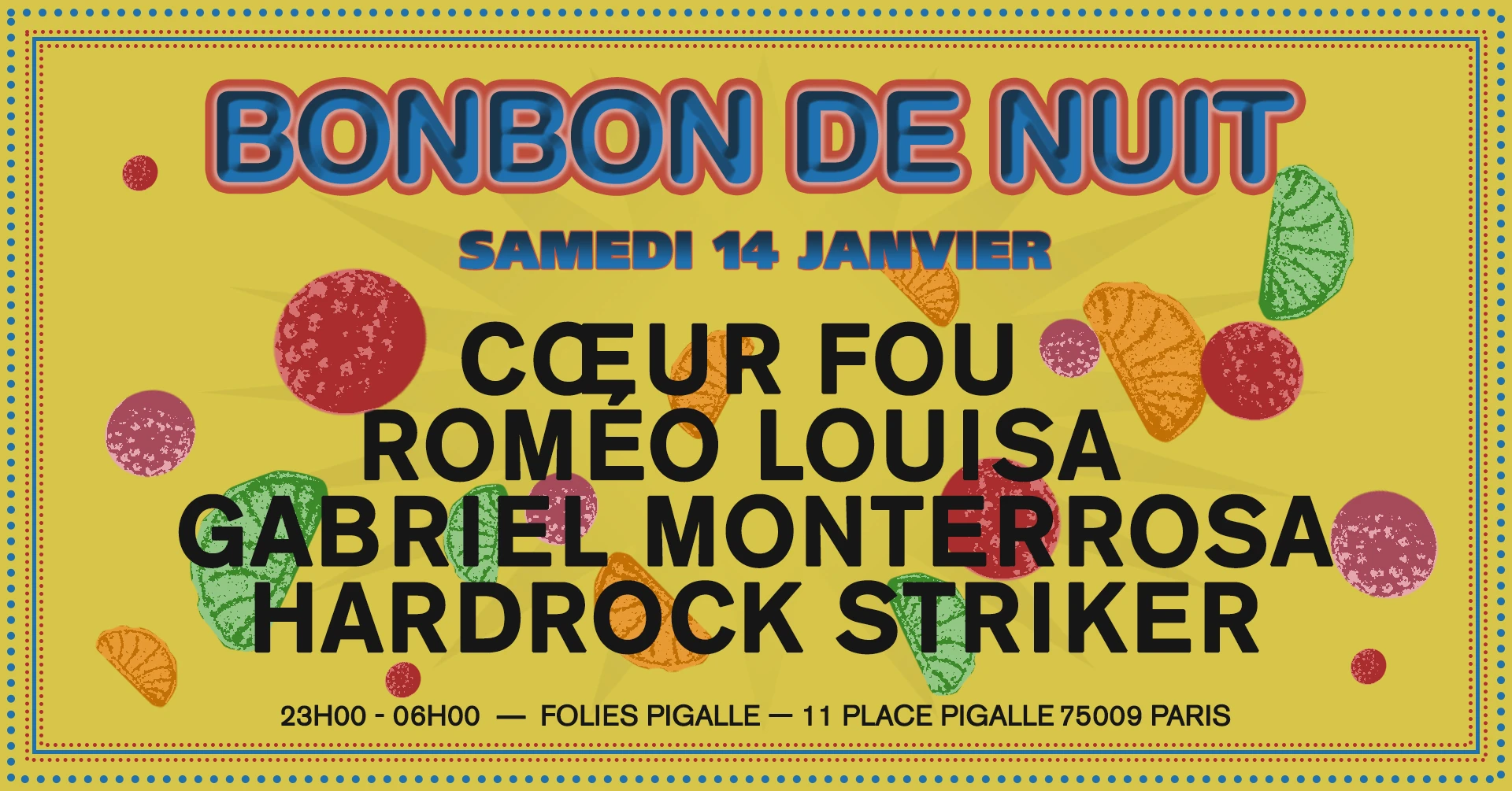 Bonbon De Nuit W/ Coeur Fou, Romeo Louisa, Hardrock Striker Cover
