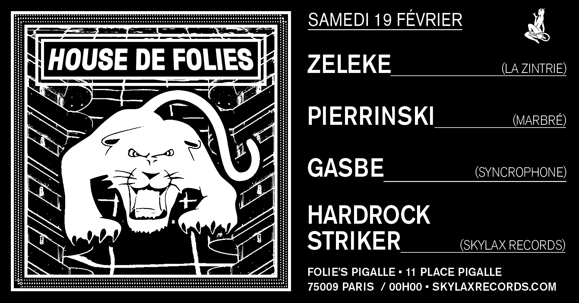 House De Folies W/ Zeleke, Pierrinski, Gasbe & Hardrock Striker Cover