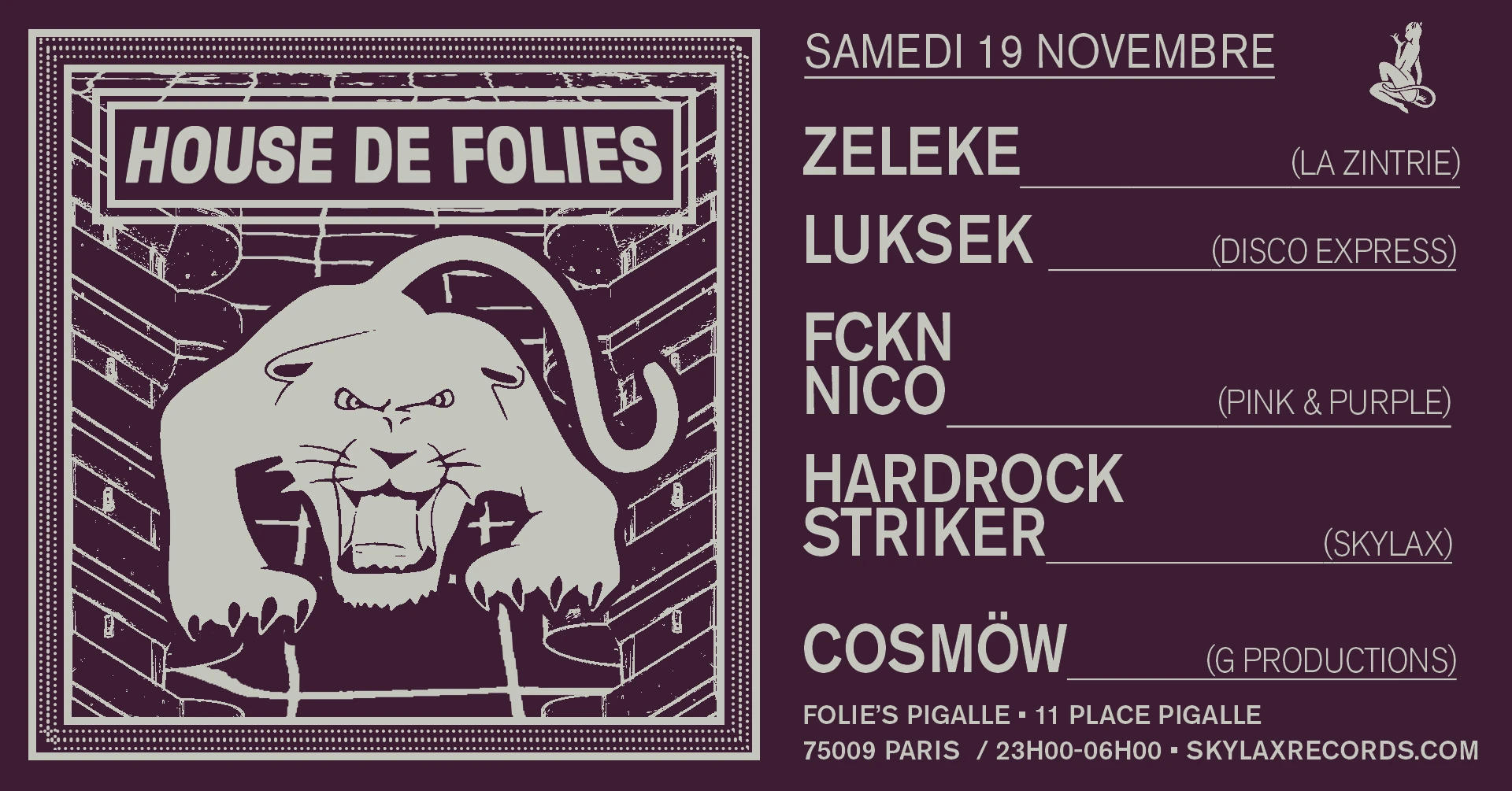 House De Folies W/ Luksek, Zeleke, Fckn Nico, Cosmöw, Skylax Cover