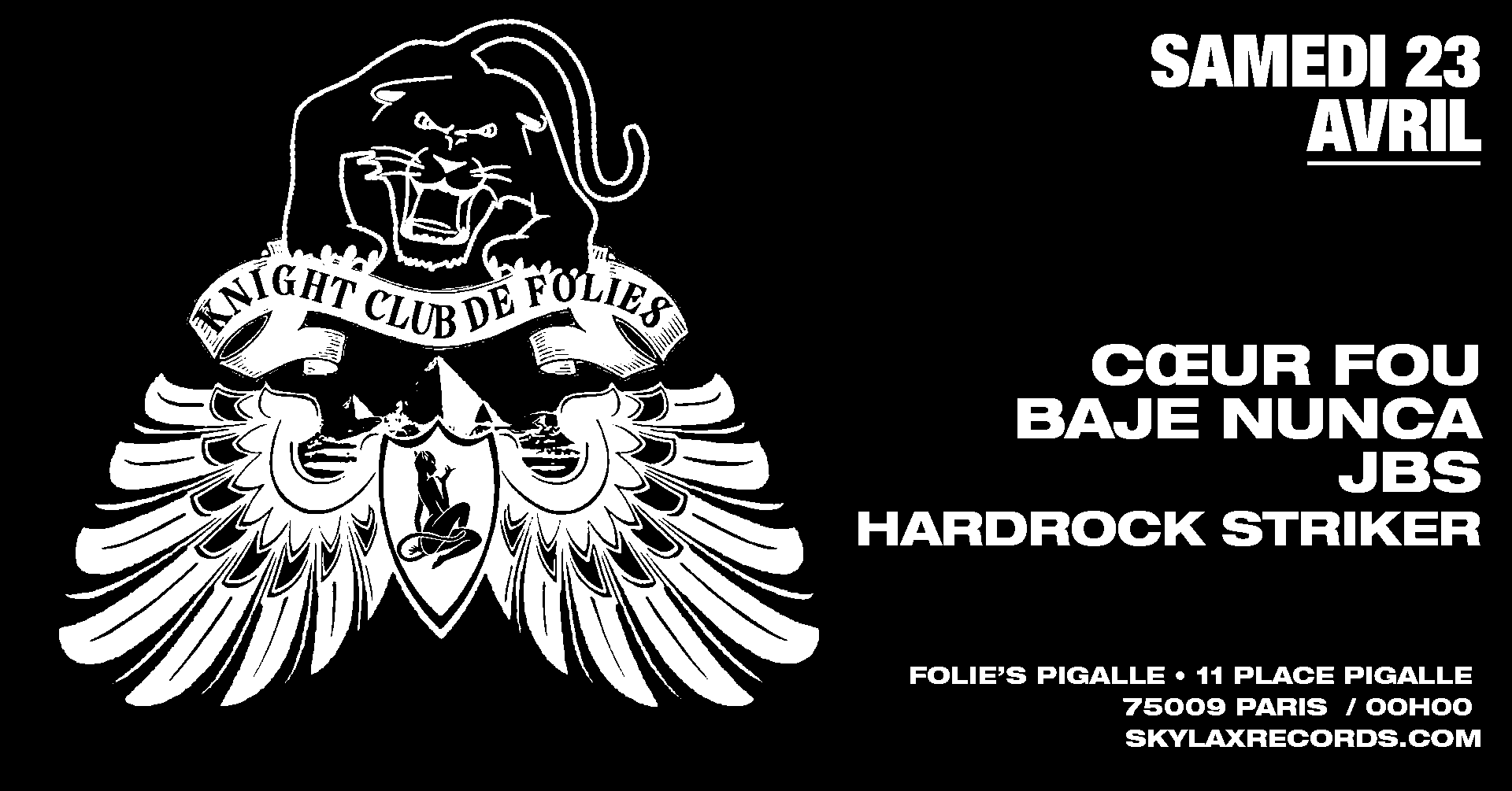 Knight Club De Folies W/ Cœur Fou, Baje Nunca, Jbs & Hardrock Striker Cover