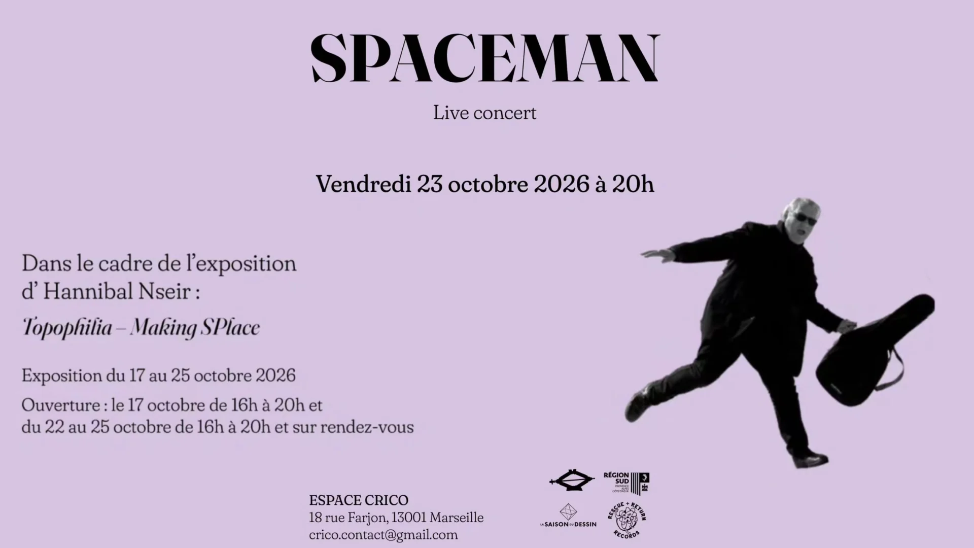 Spaceman - Clôture Hannibal Nseir "Topophilia Making Splace" Cover