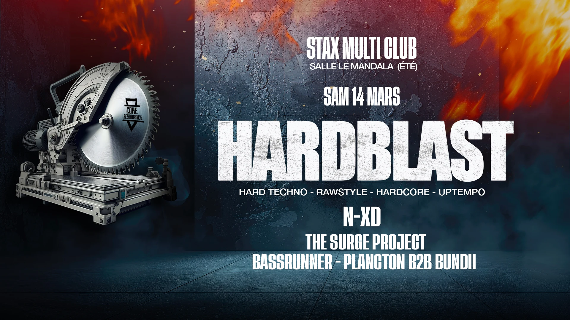Hardblast : N-Xd + The Surge Project + Bassrunner... Cover