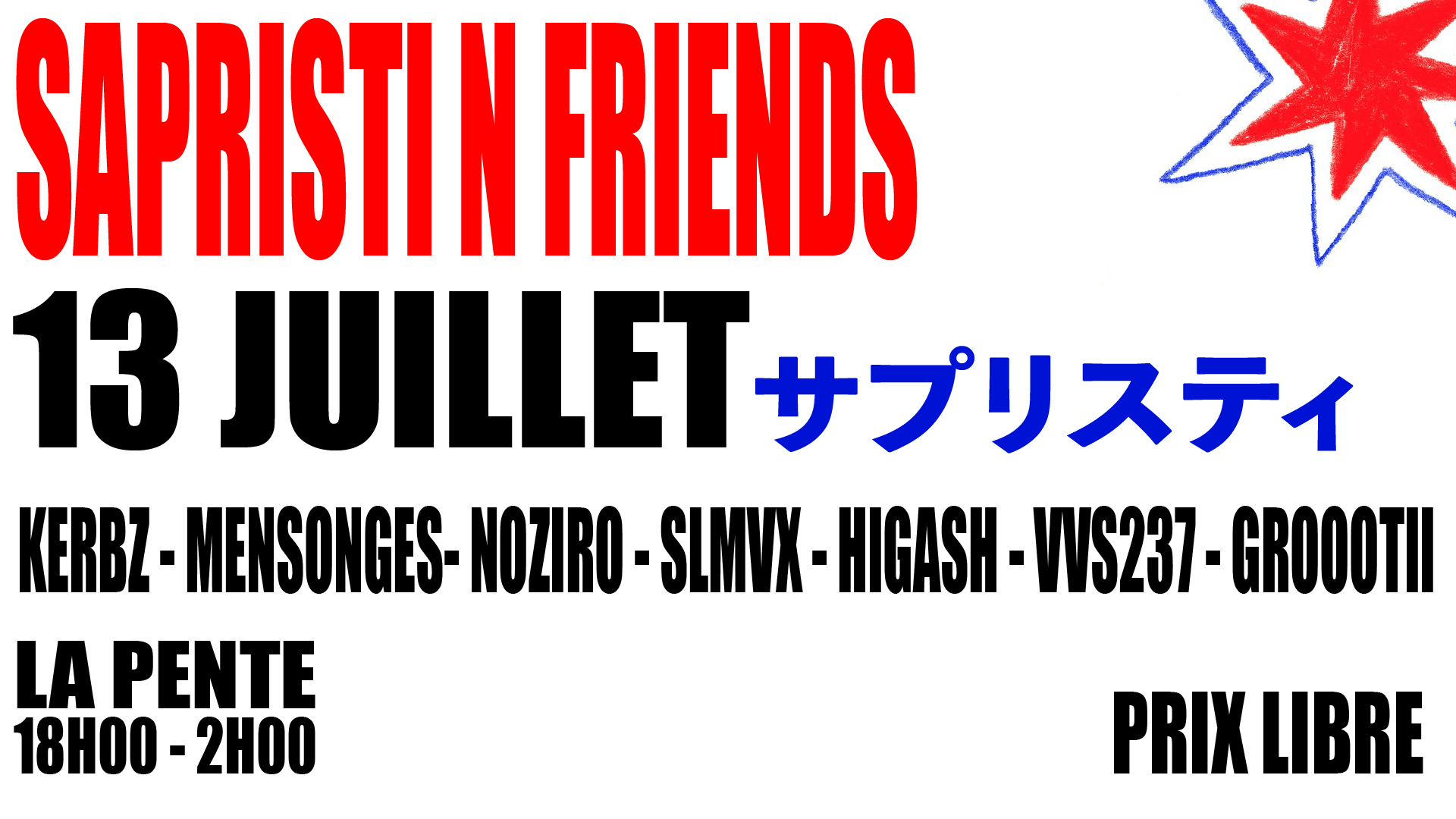 Sapristi N Friends [Veille De Jour Férié] Cover