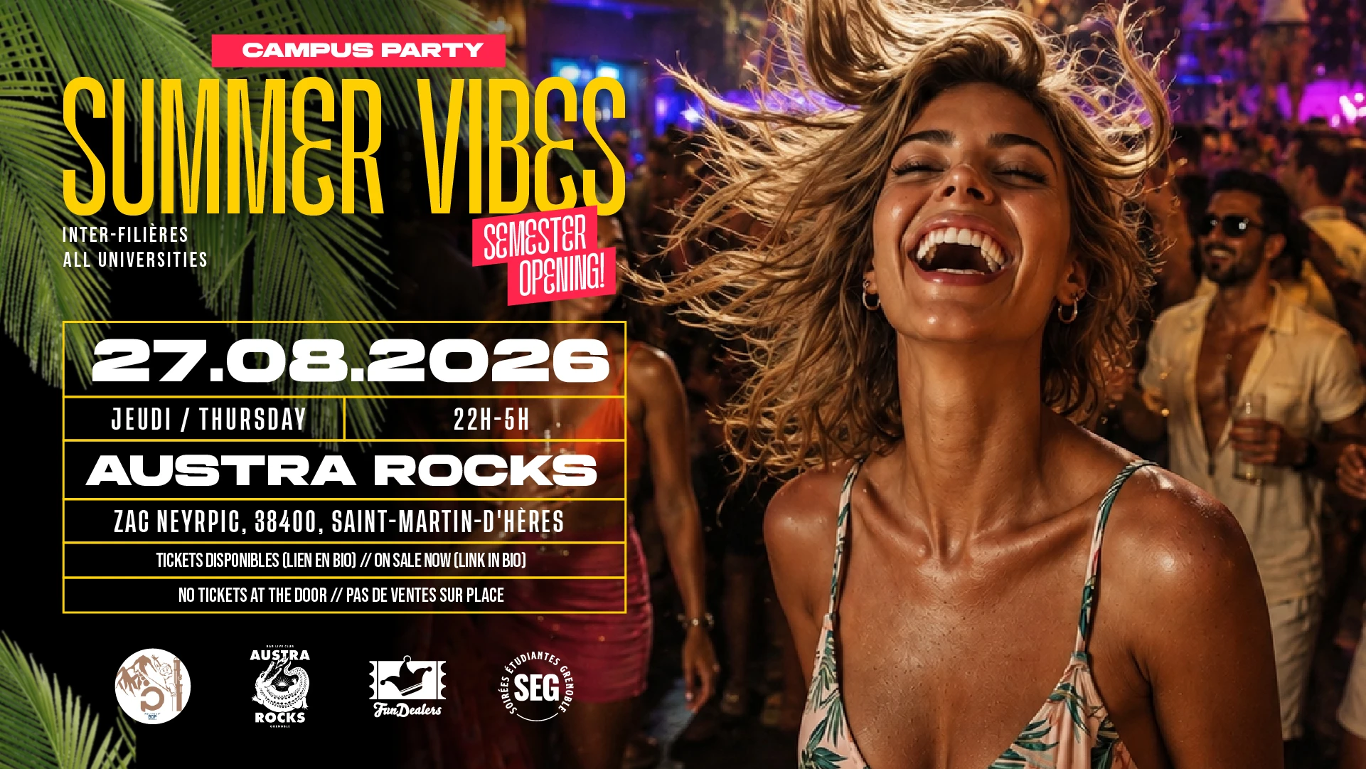 Campus Party - Summer Vibes @ Austra Rocks By Seg & Friends Cover