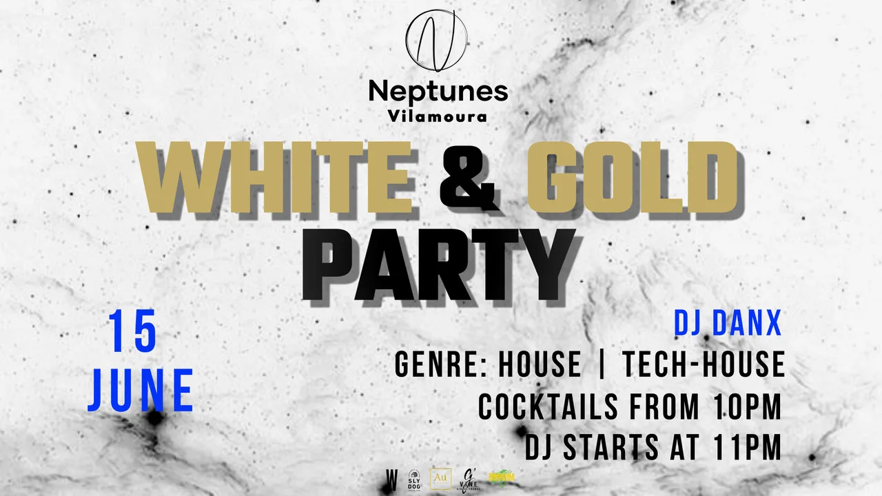 White & Gold Party Cover