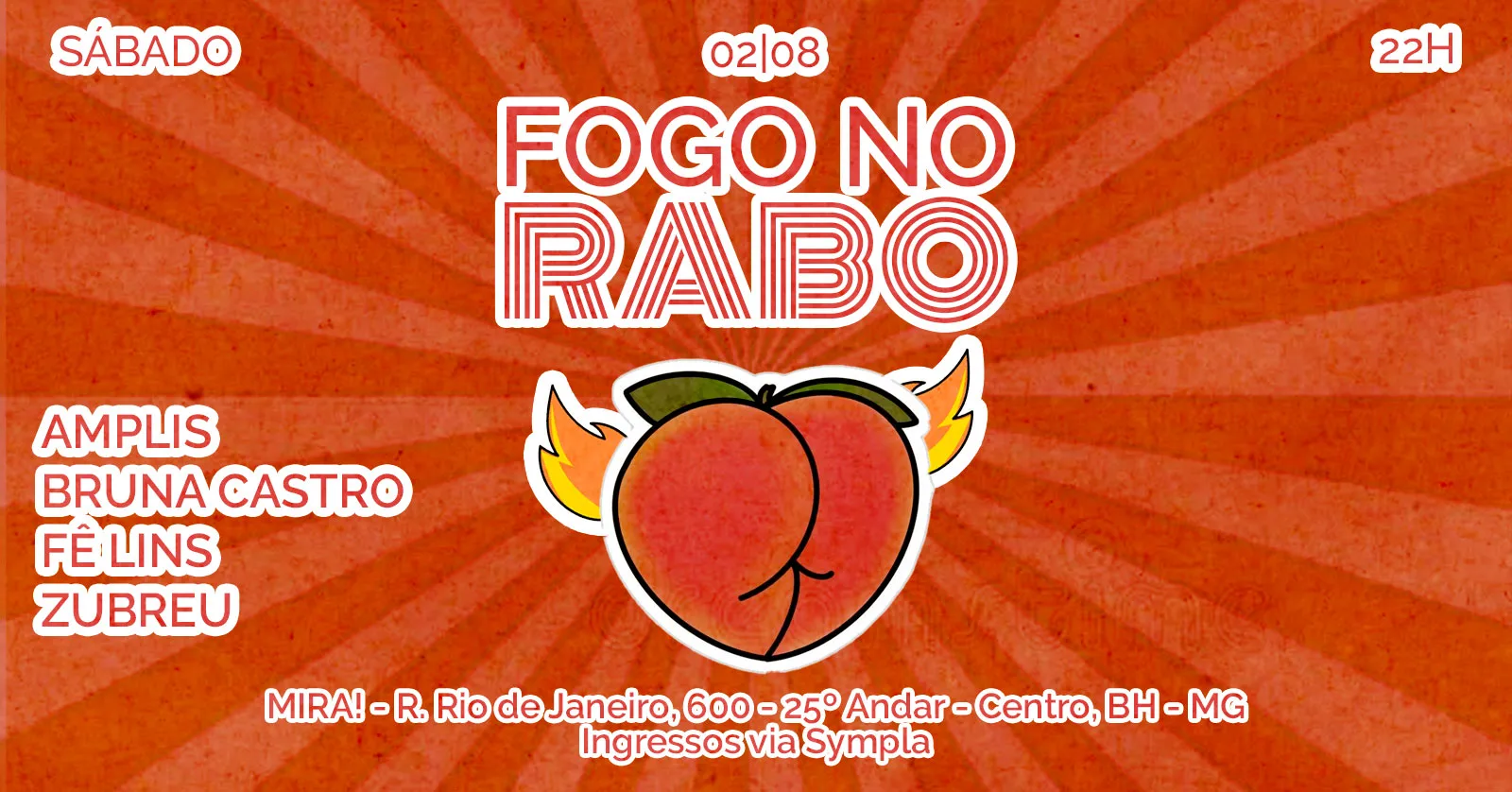 Fogo No Rabo 02/08 - 22h Cover