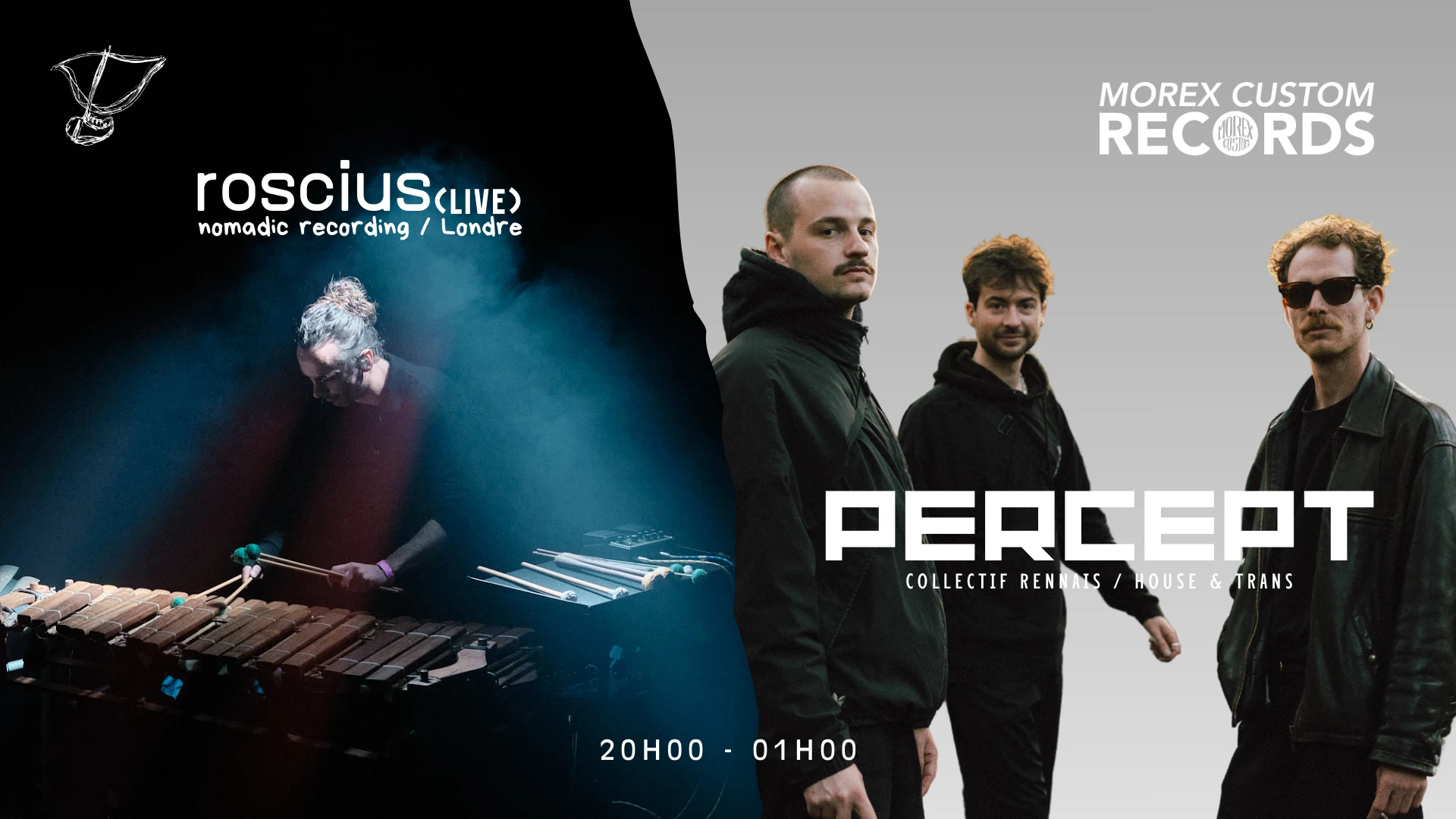 Roscius / Live // Percept / Dj Set House Progressive Minimal Cover