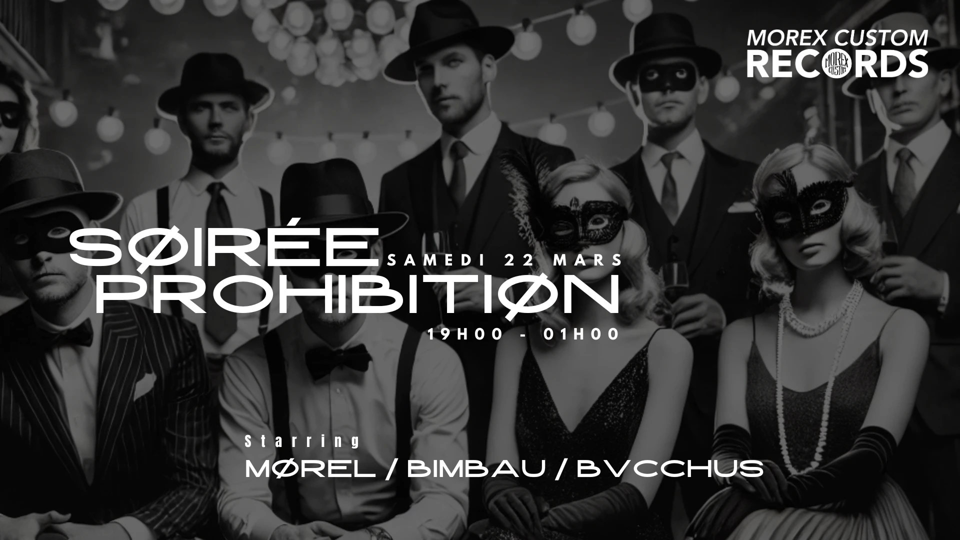 Soirée Prohibition // Morex Records Cover