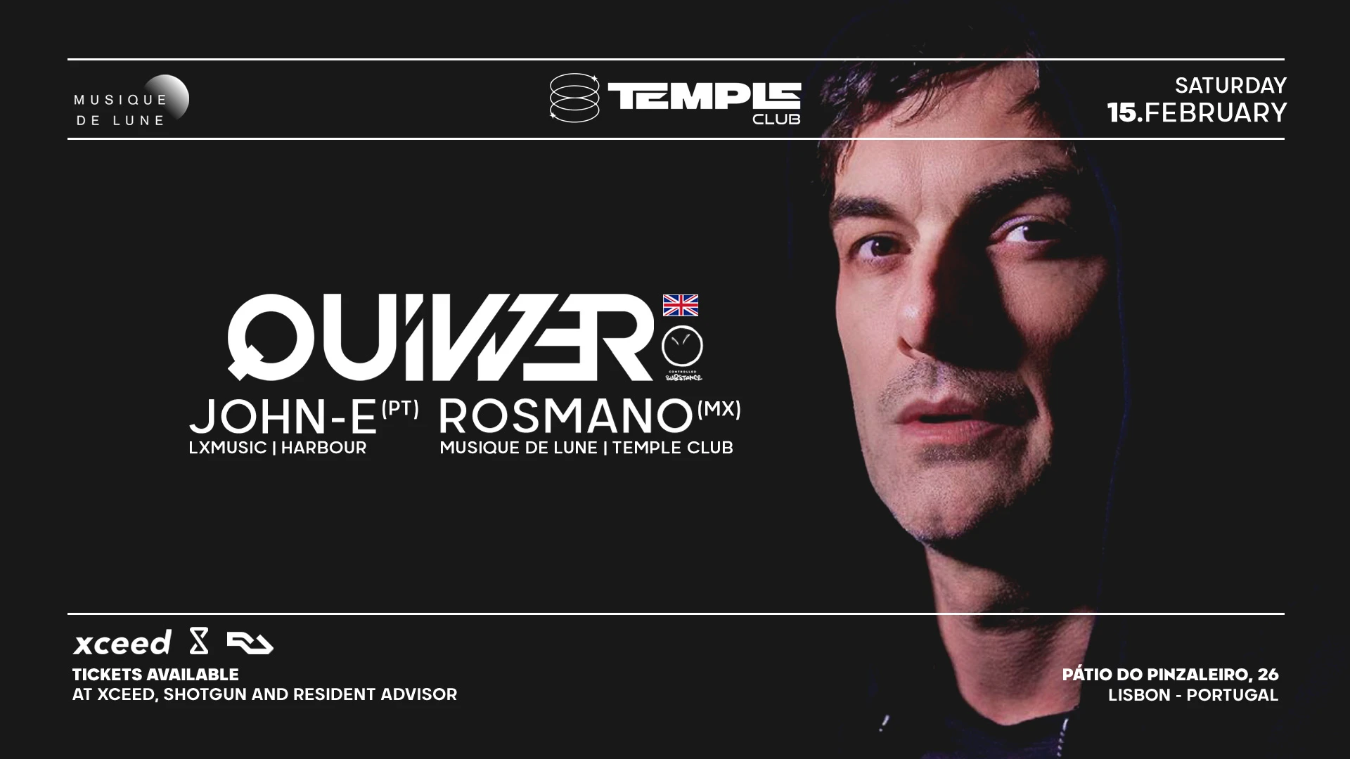 Temple X Musique De Lune: Quivver, John-E & Rosmano Cover