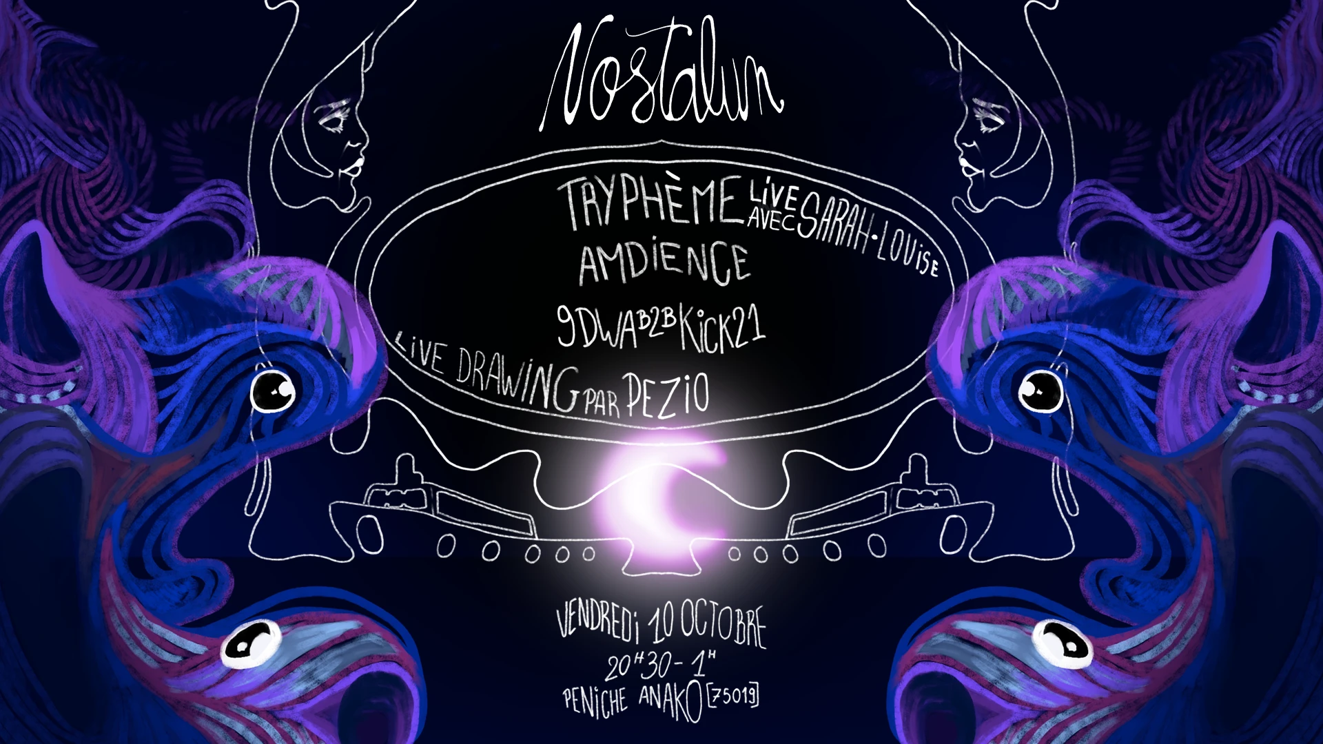 Nostalun W/ Tryphème (Live), Amdience, Kick21 B2b 9dwa Cover